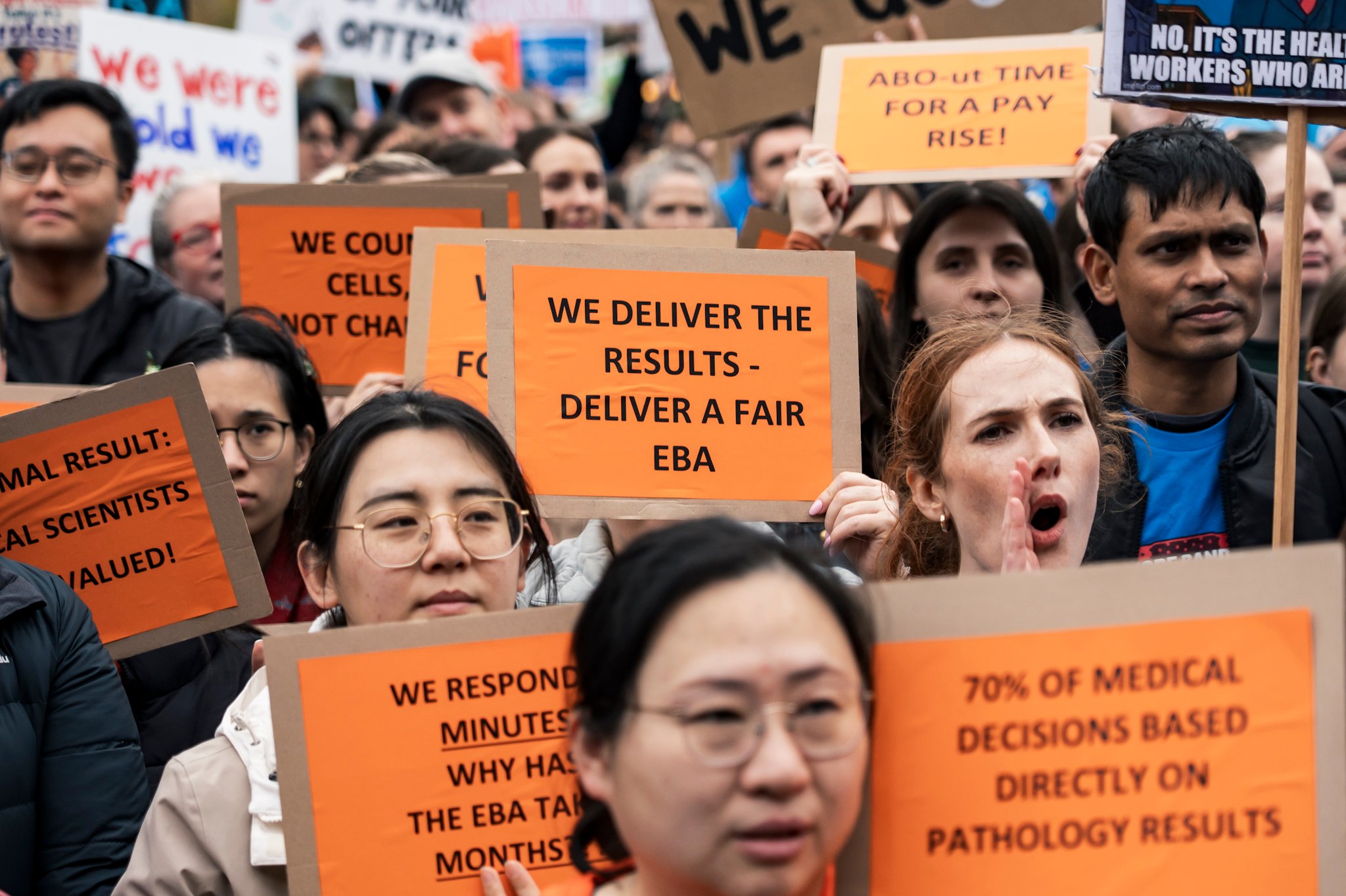 Allied Health and medical scientists strike