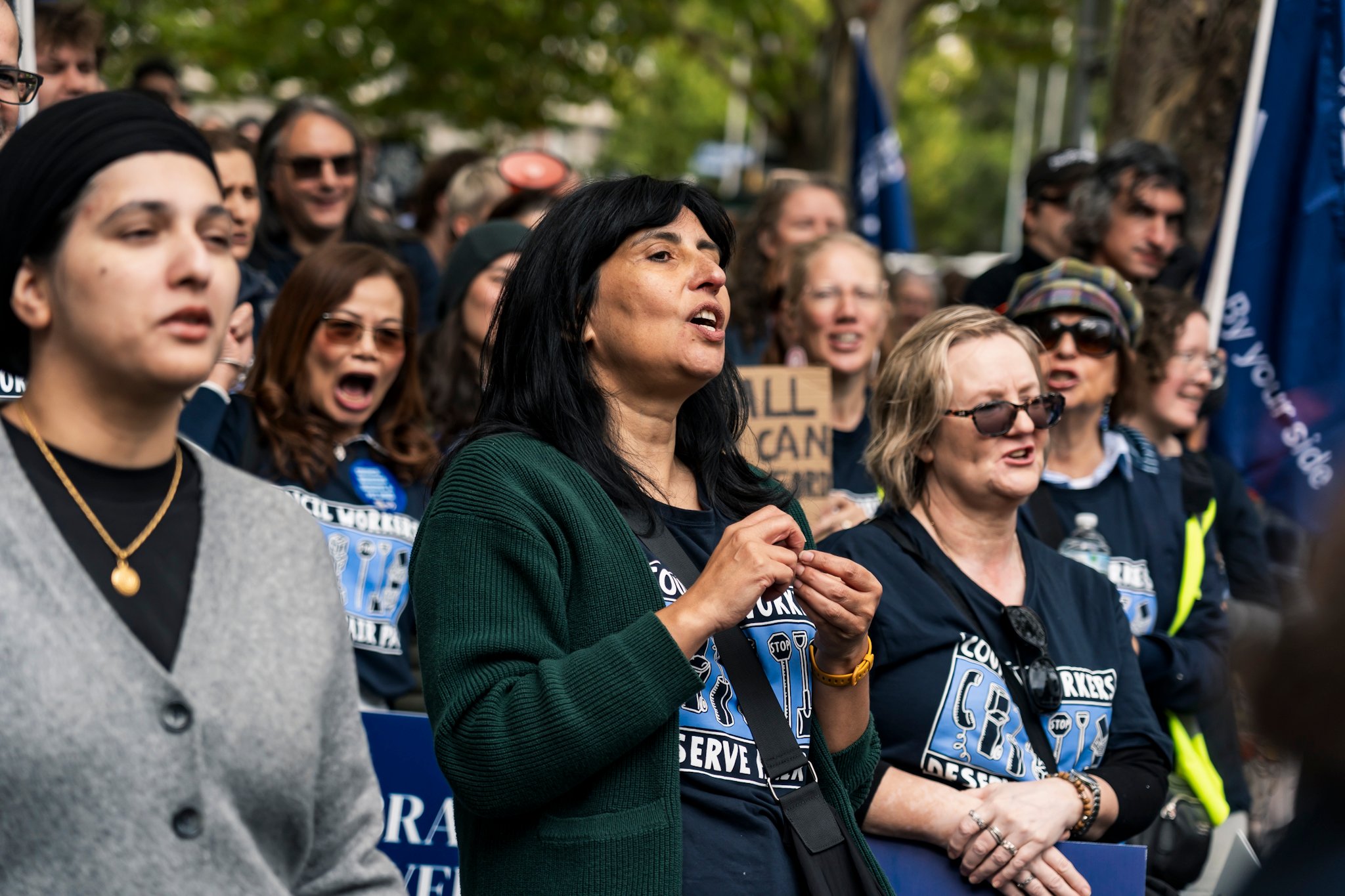 Council workers' strike action