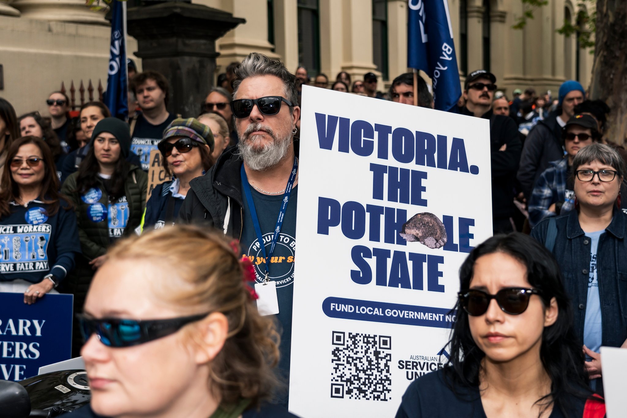 Council workers' strike action
