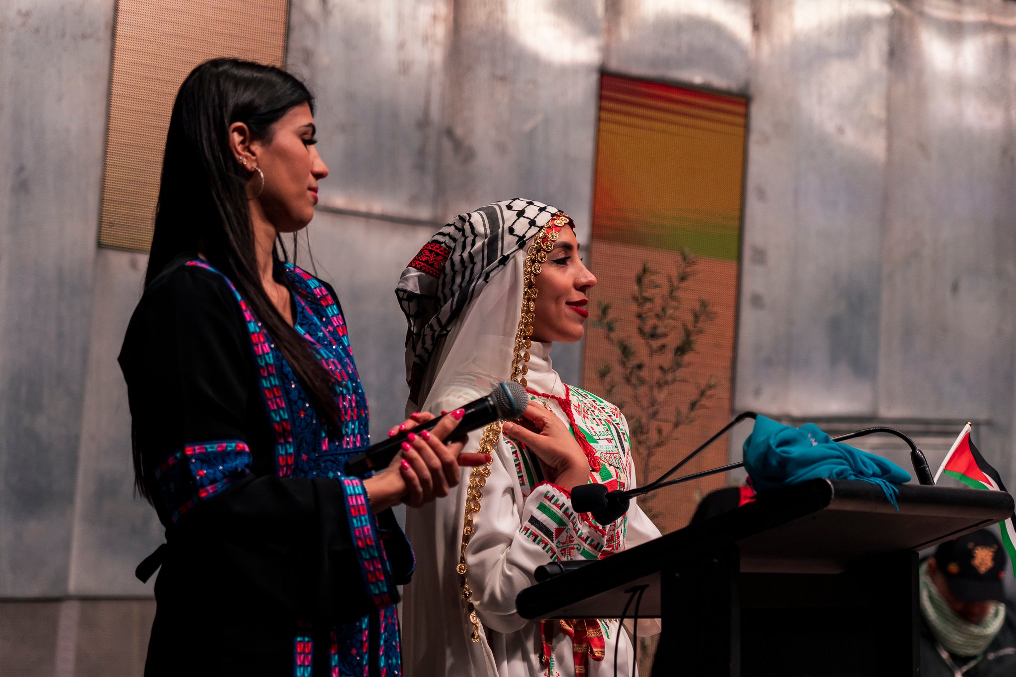 Sydney based theatre troupe Tales of a Homeland performs on stage.