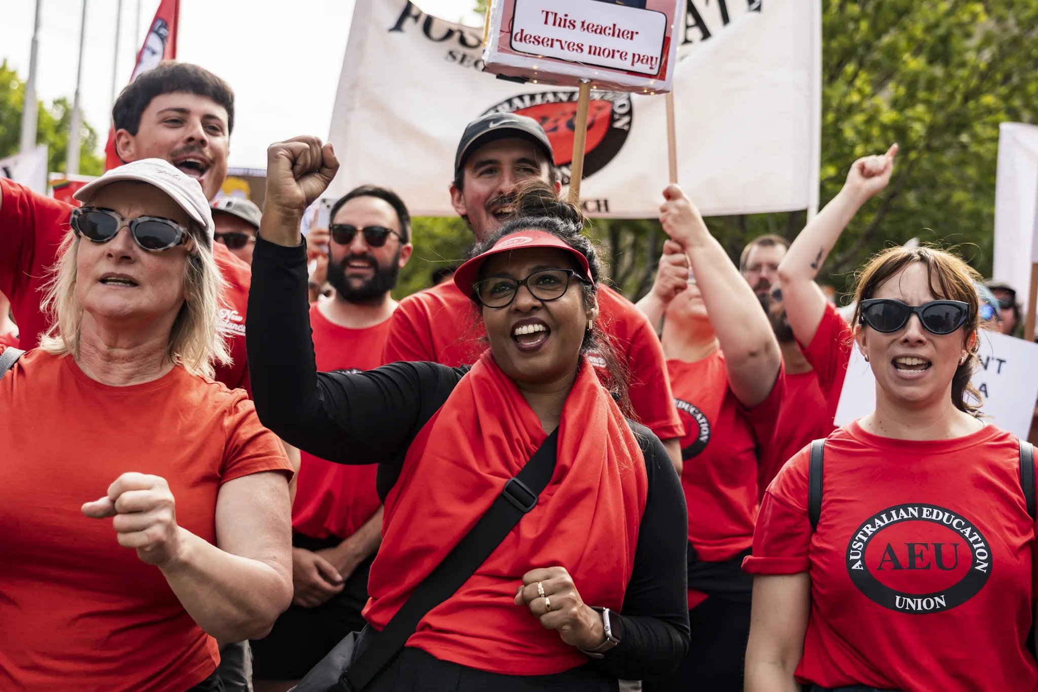 AEU Teachers and educators strike