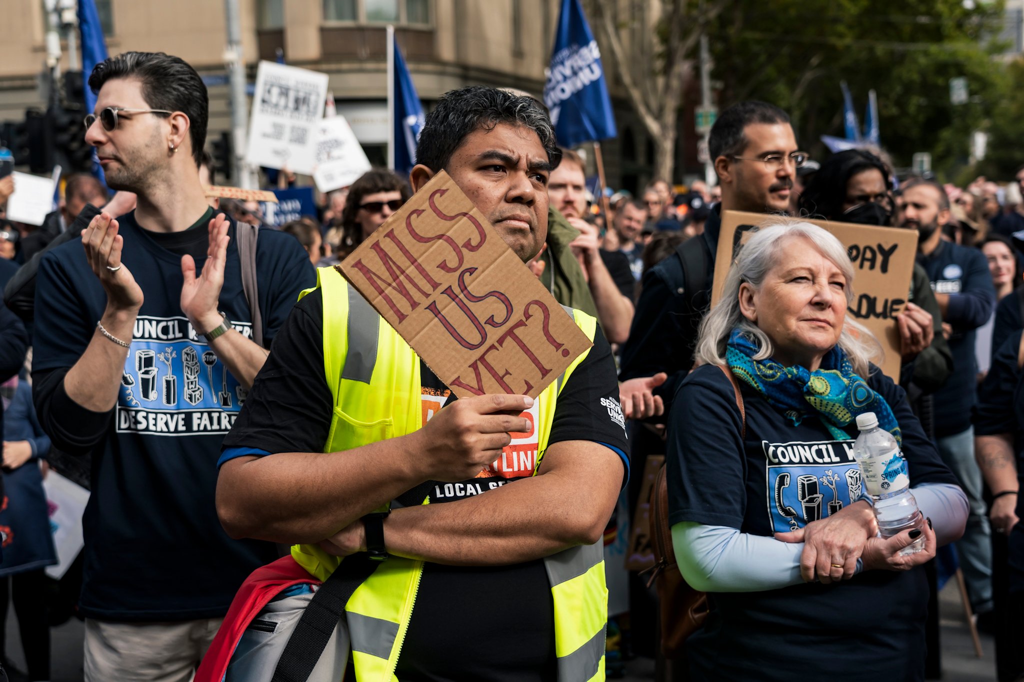 Council workers' strike action