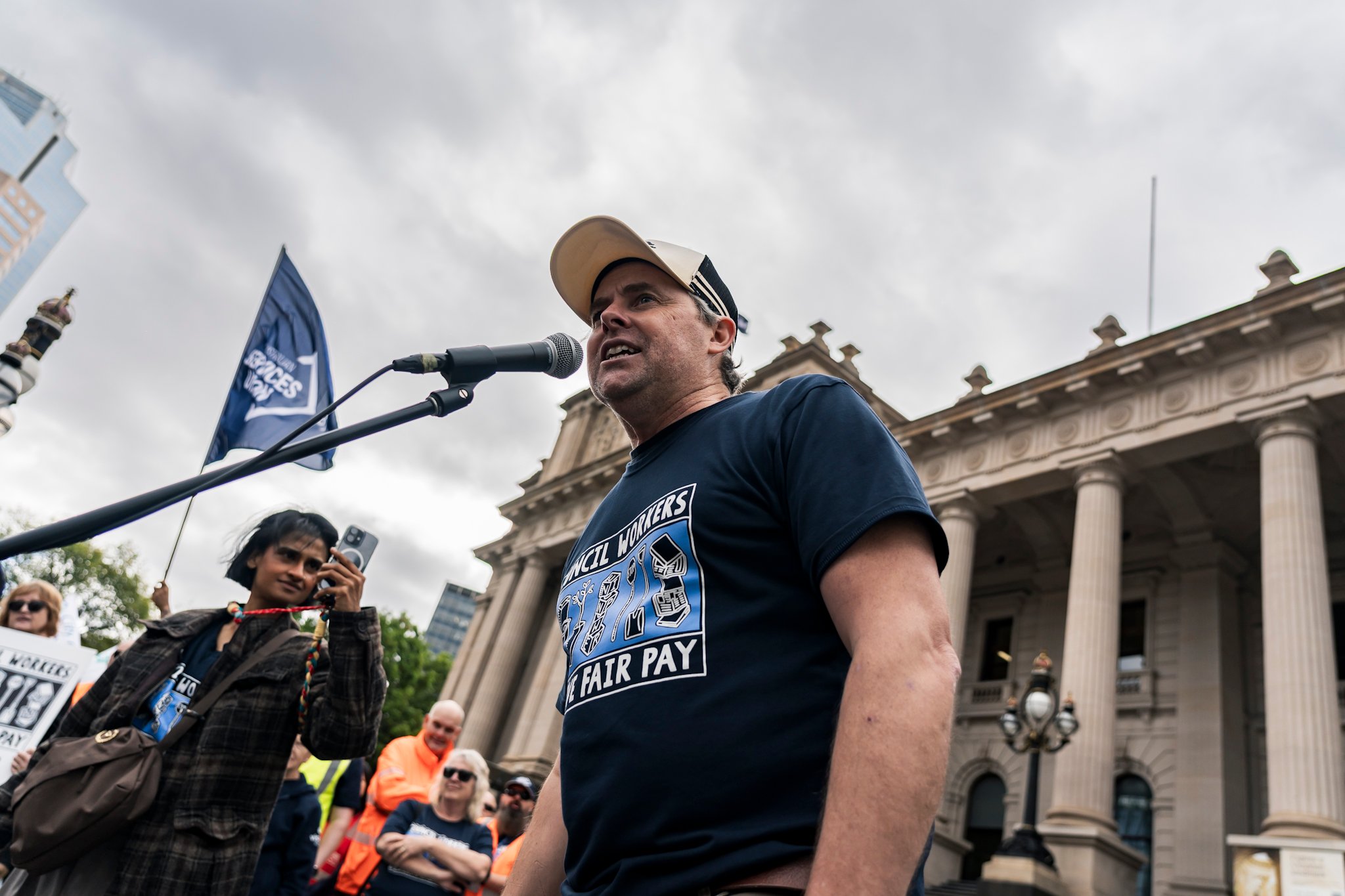 Council workers' strike action