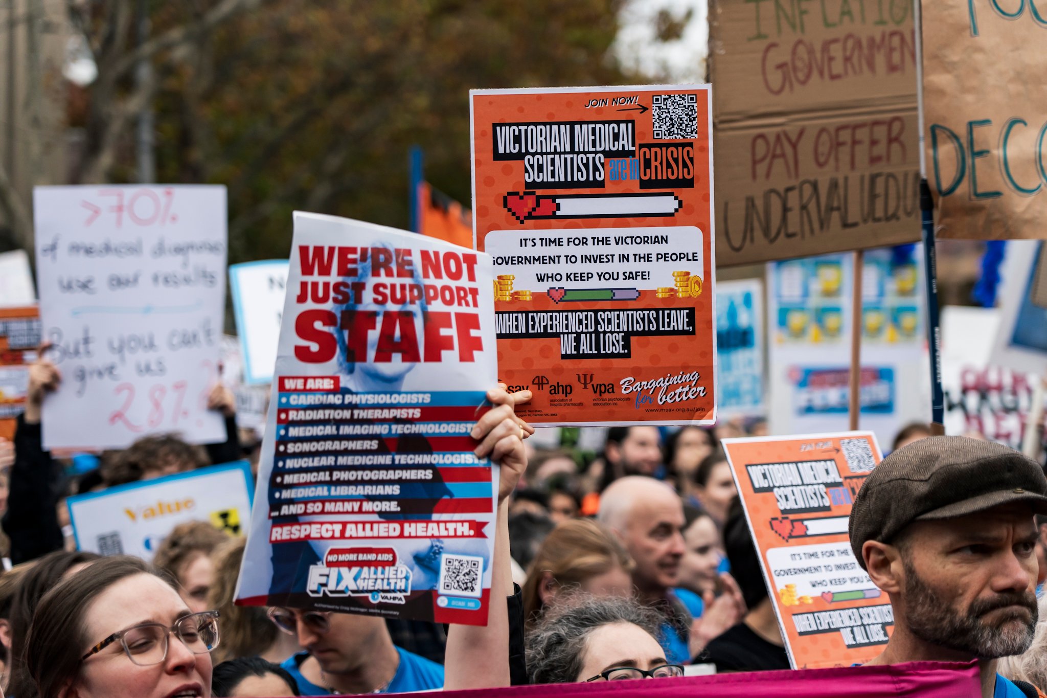 Allied Health and medical scientists strike