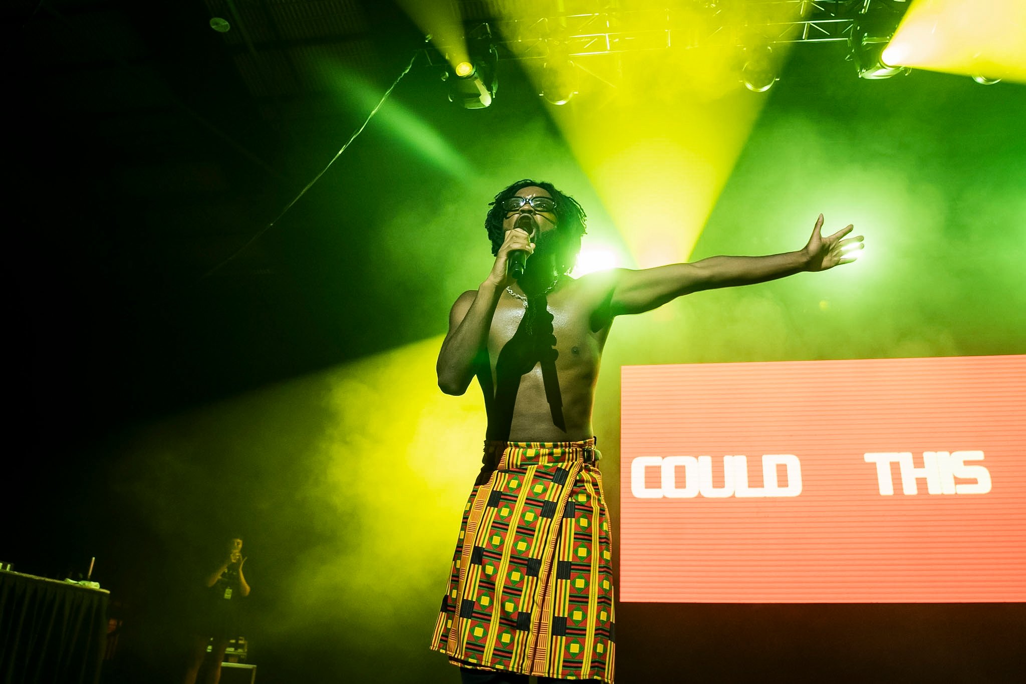 Ghanaian-Australian rapper and singer Genesis Owusu.