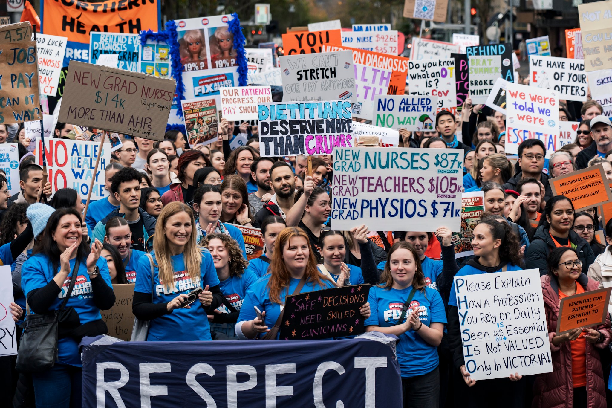 Allied Health and medical scientists strike