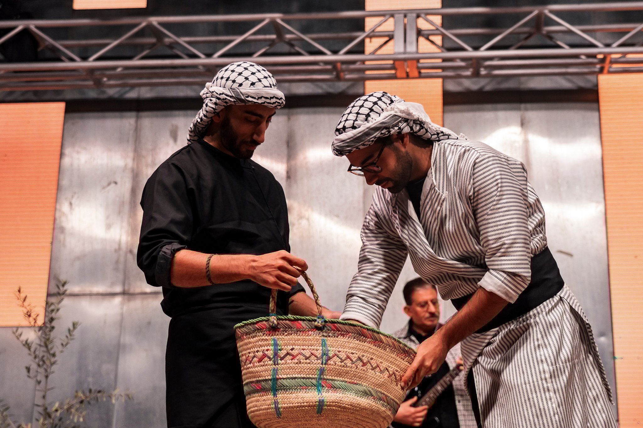 Sydney based theatre troupe Tales of a Homeland performs on stage.