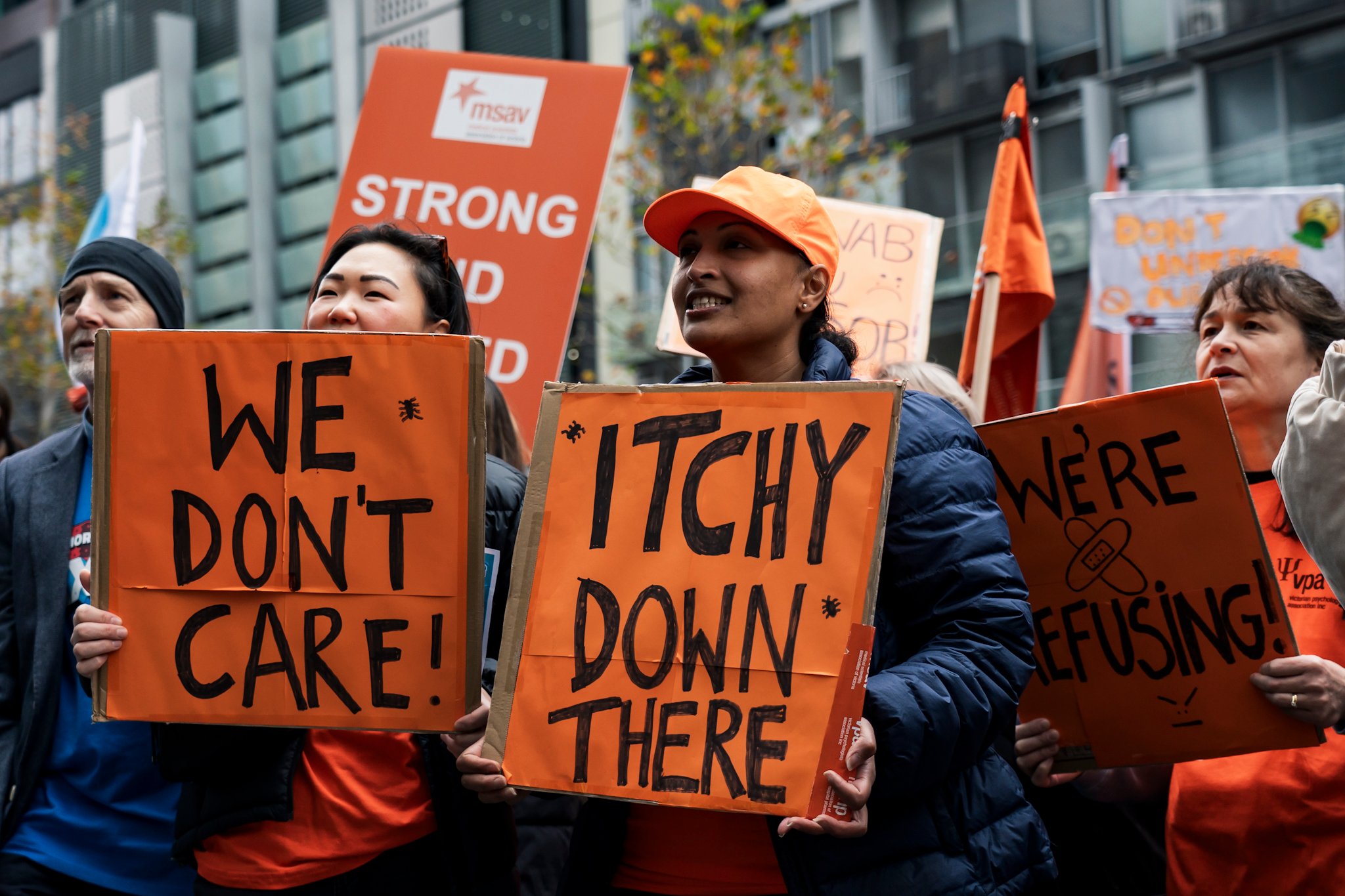 Allied Health and medical scientists strike