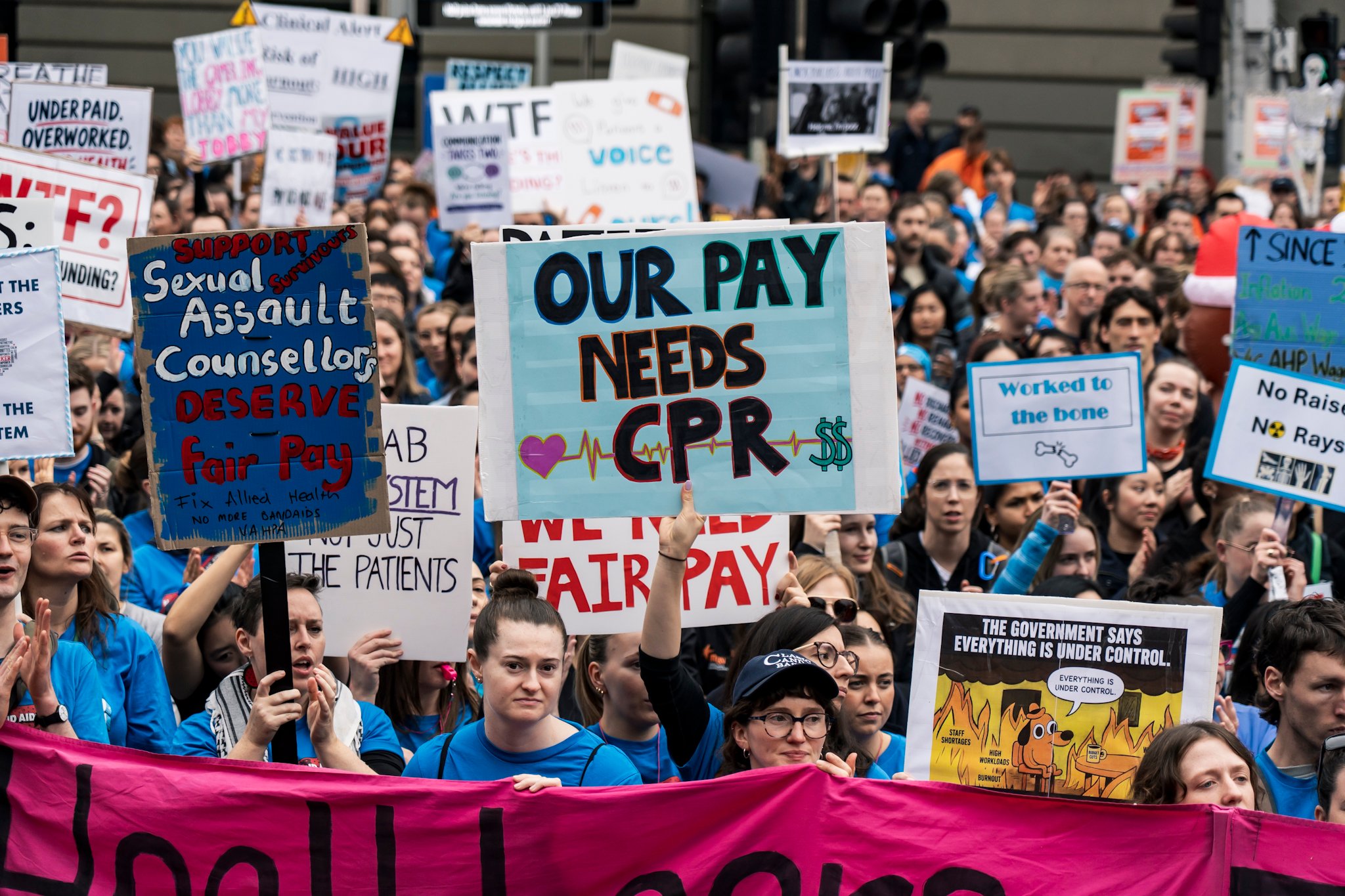 Allied Health and medical scientists strike