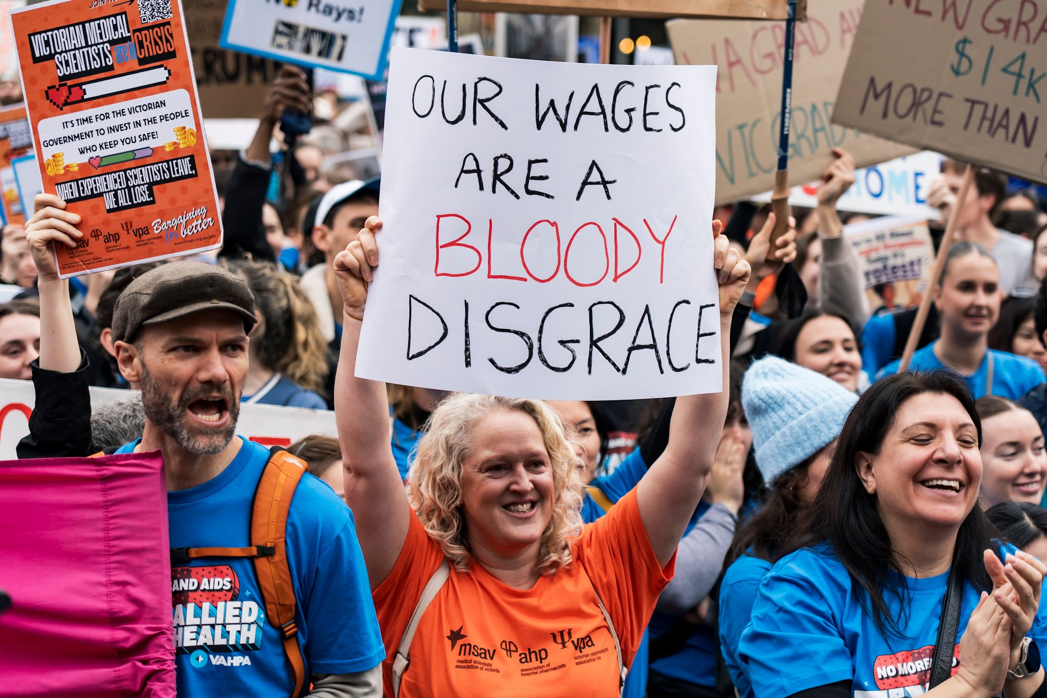 Allied Health and medical scientists strike