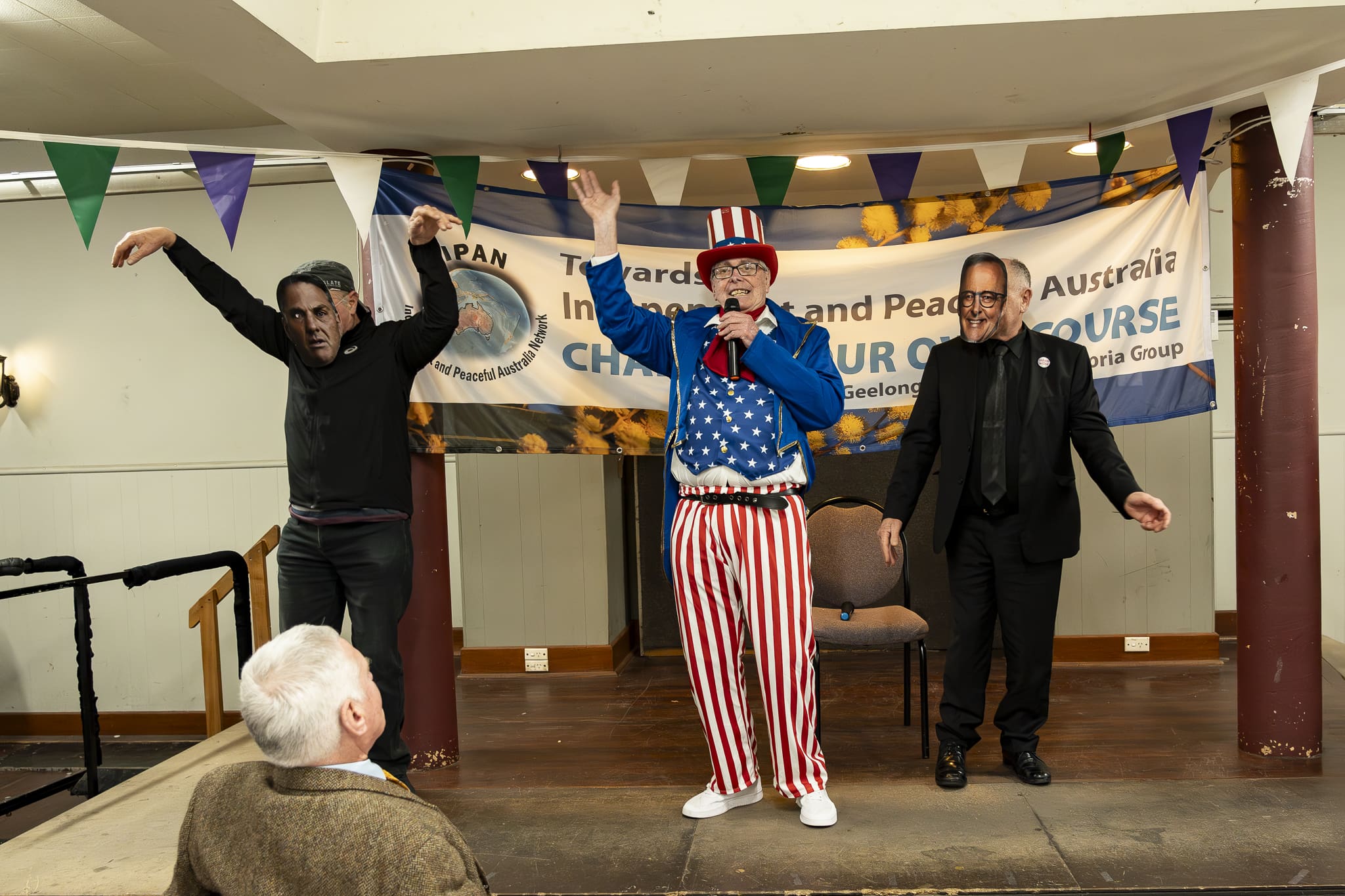 Geelomg peace activists speak out against AUKUS, imperialism