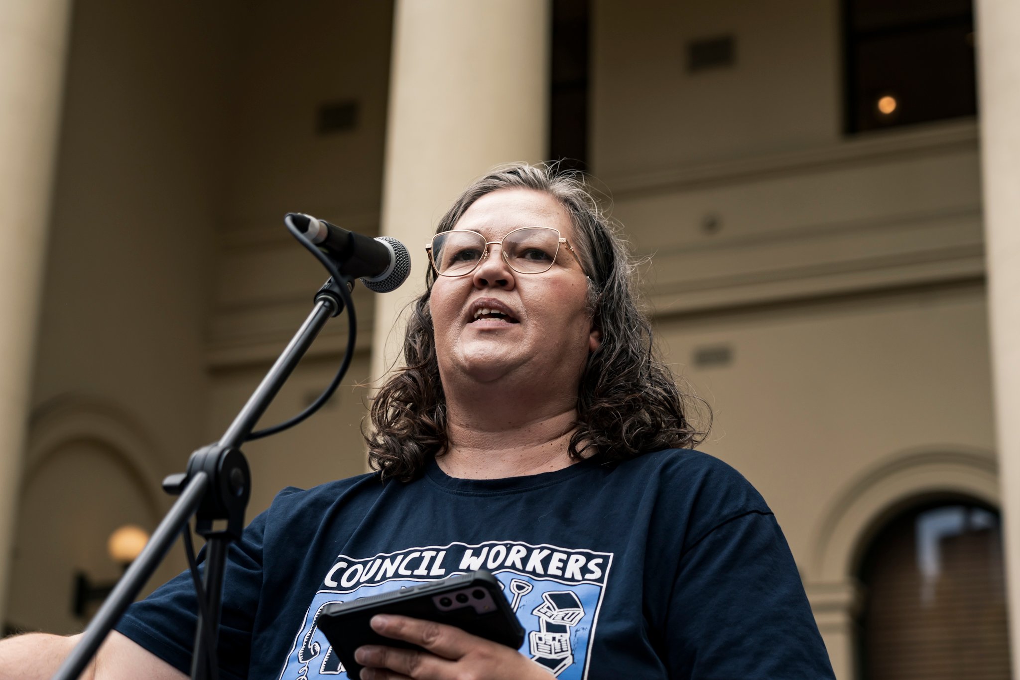 Council workers' strike action