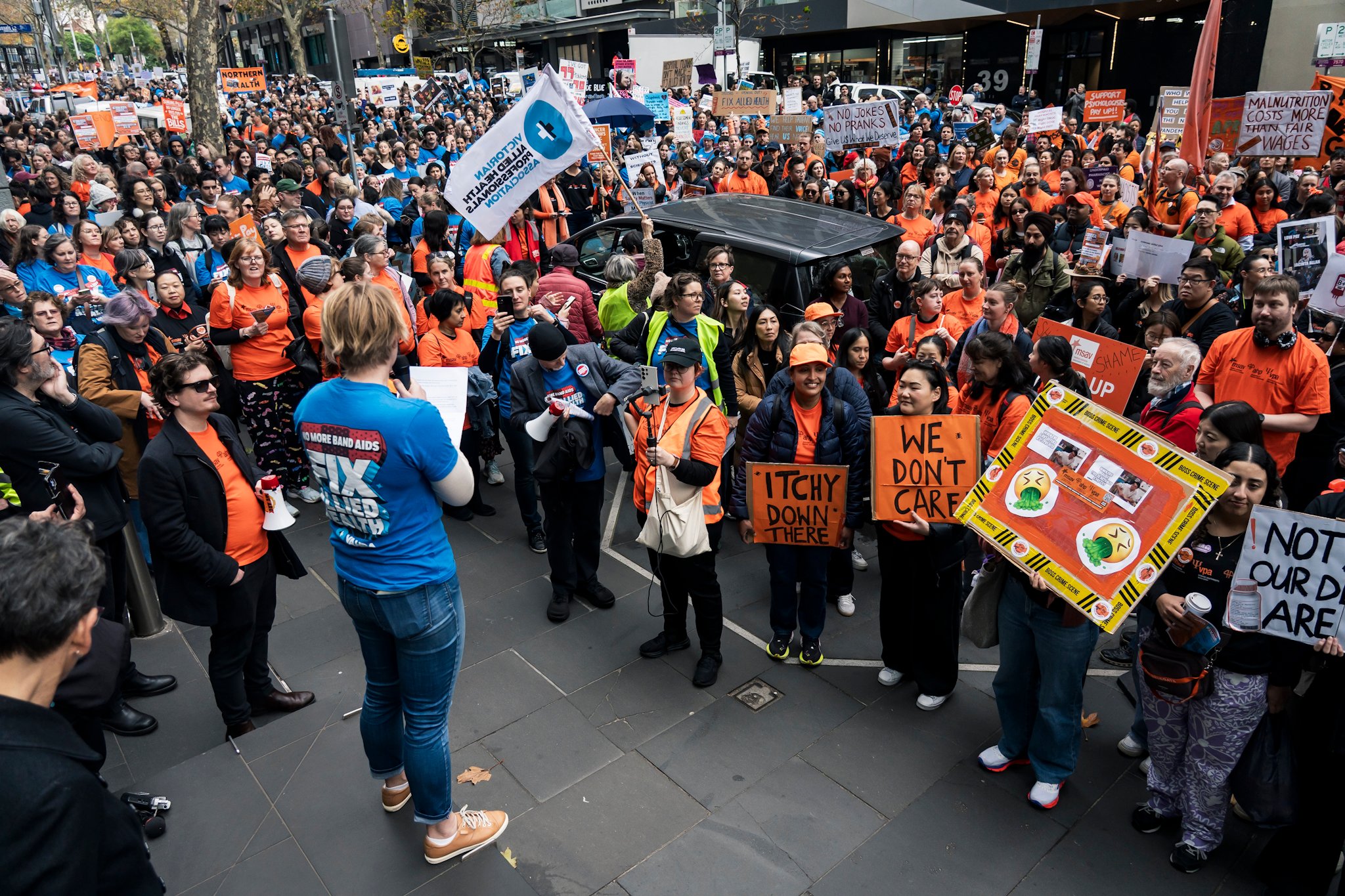 Allied Health and medical scientists strike