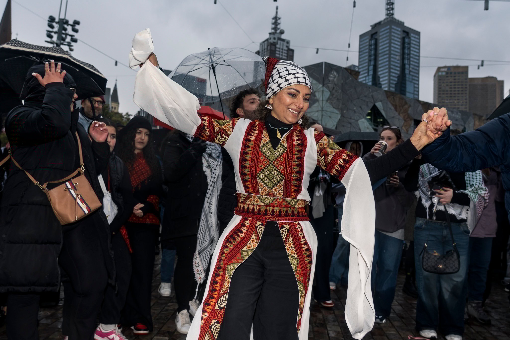 Wedding zaffle, a traditional and festive Arabic wedding procession that escorts the bride and groom into their reception with music, dancing, and vibrant energy.
