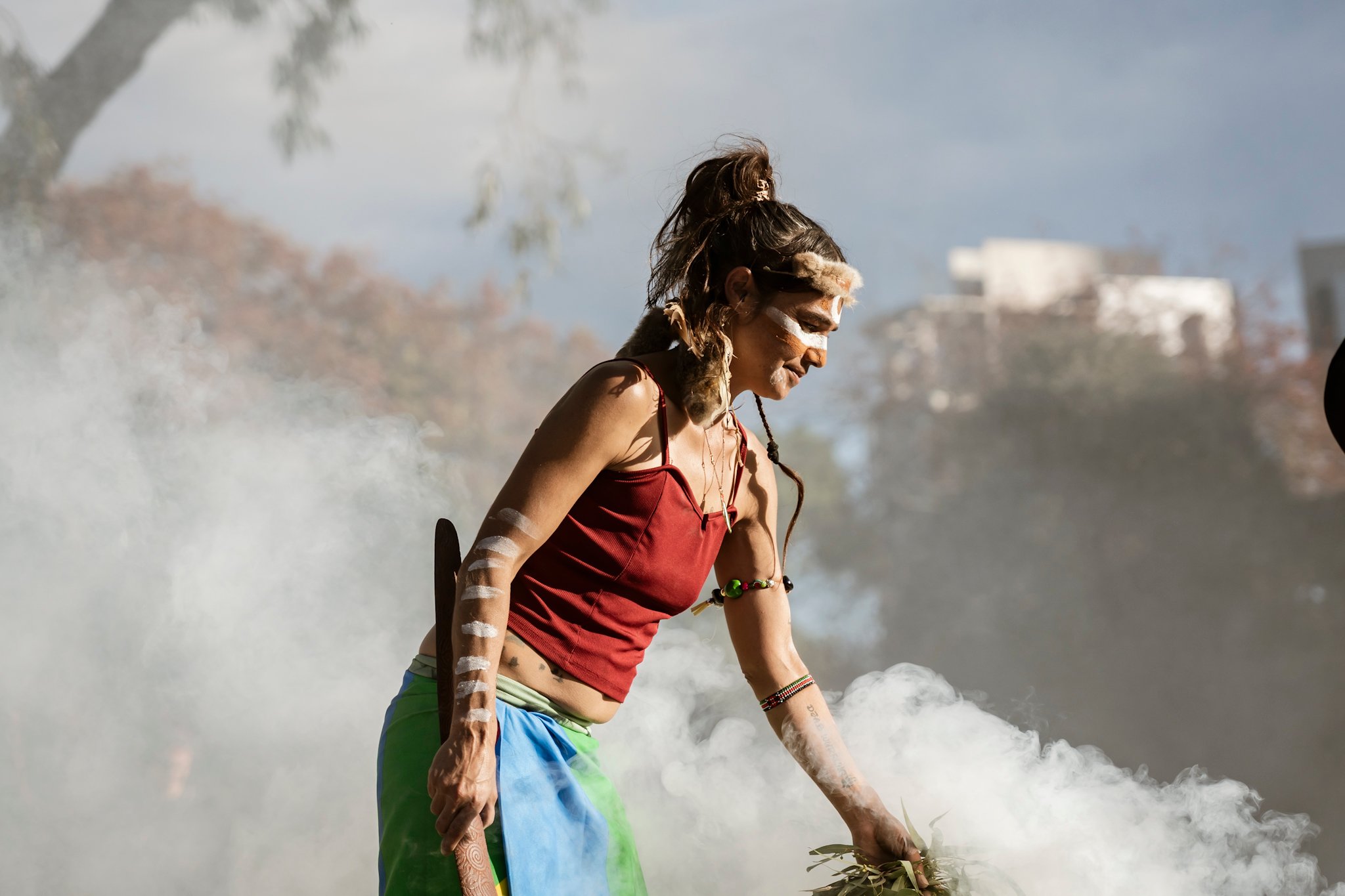 Camp Sovereignty smoking ceremony