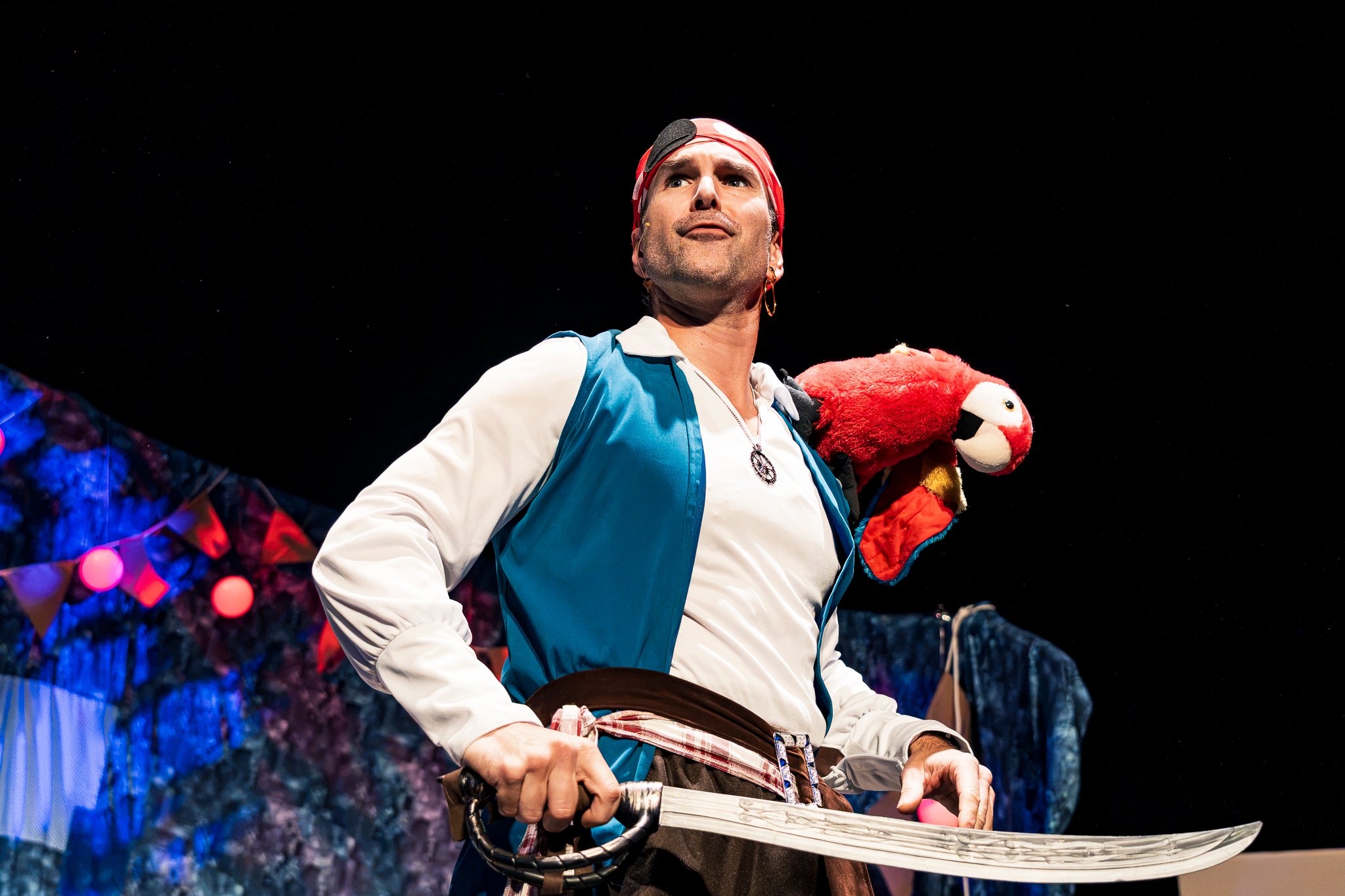 Andrew Lorenzo as Pirate in The Wrong Book Show.