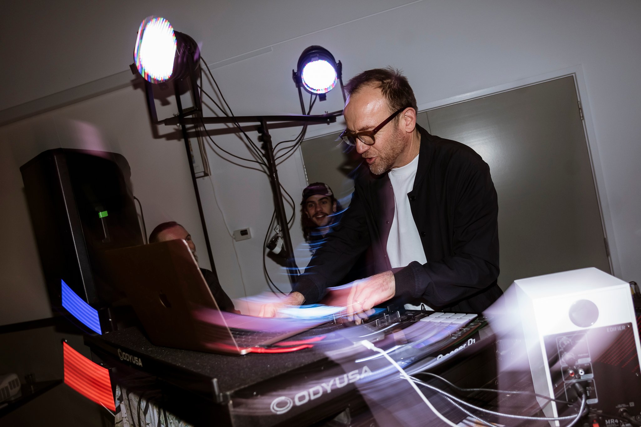 Adam Bandt DJing at an ACF Geelong event