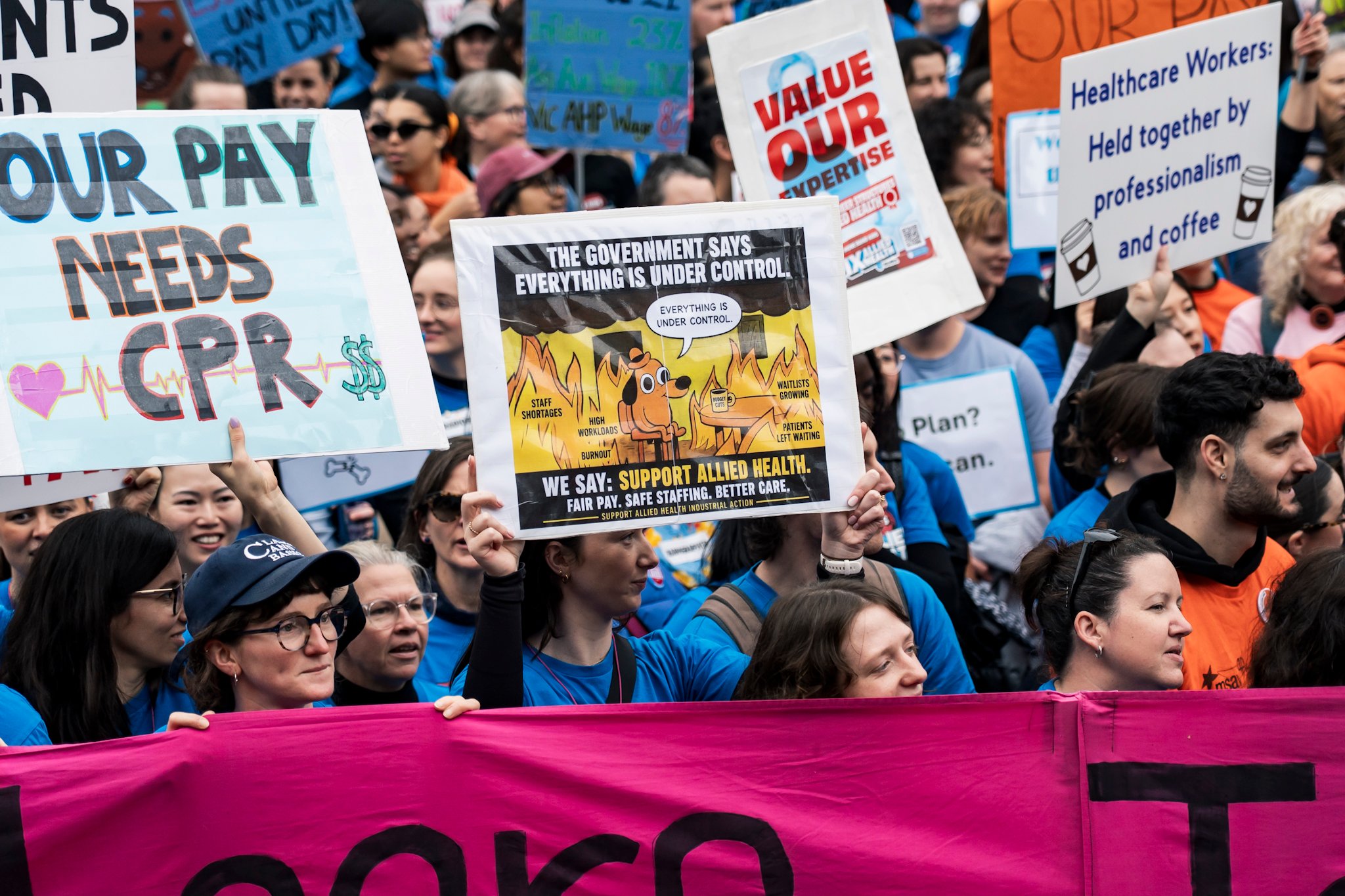 Allied Health and medical scientists strike