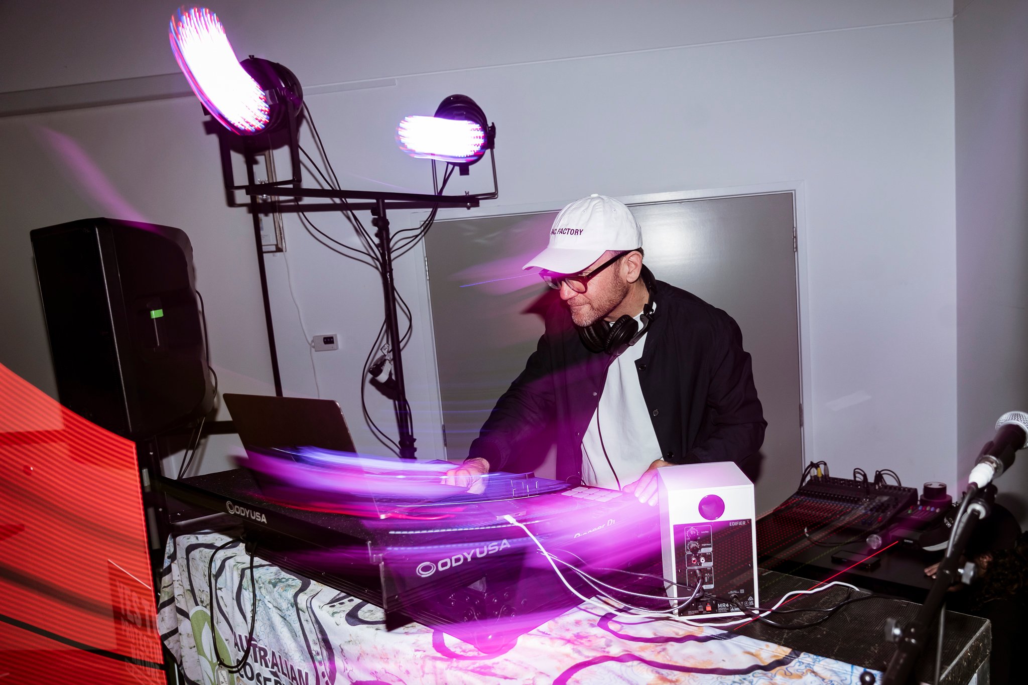 Adam Bandt DJing at an ACF Geelong event