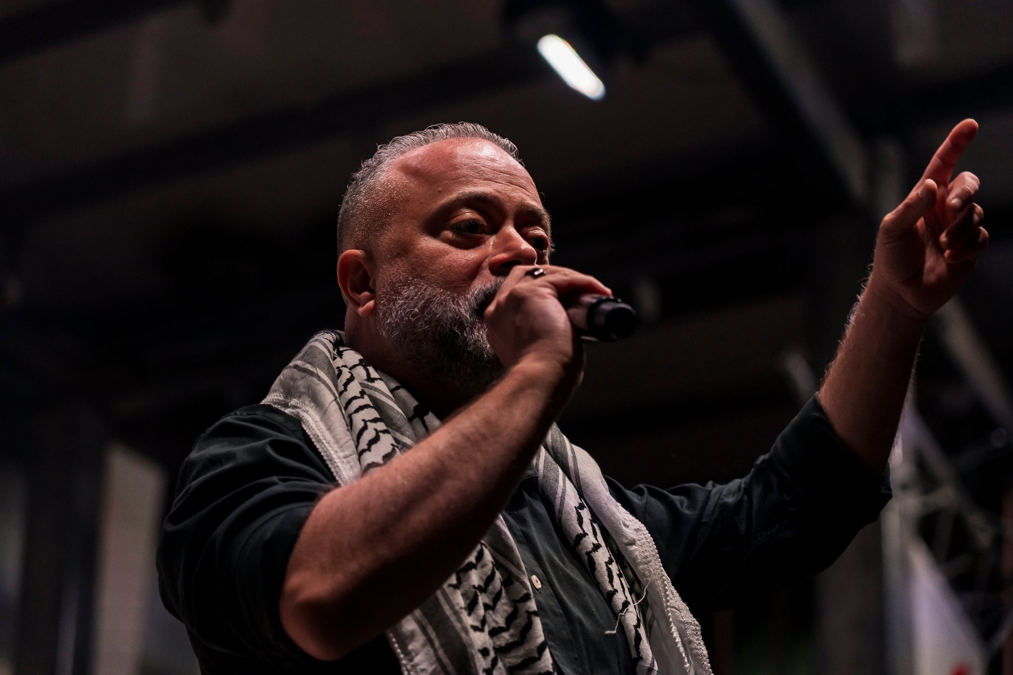 Sydney based theatre troupe Tales of a Homeland performs on stage.