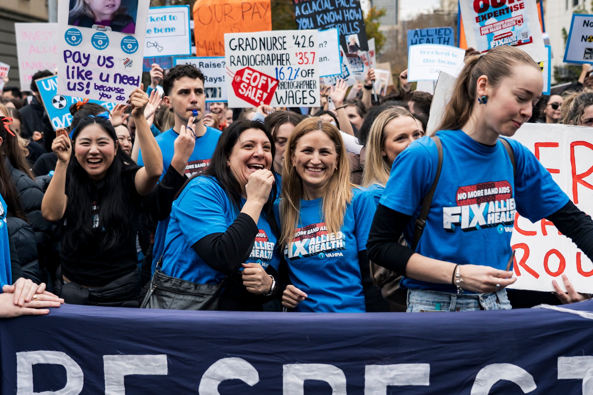 Allied Health and medical scientists strike