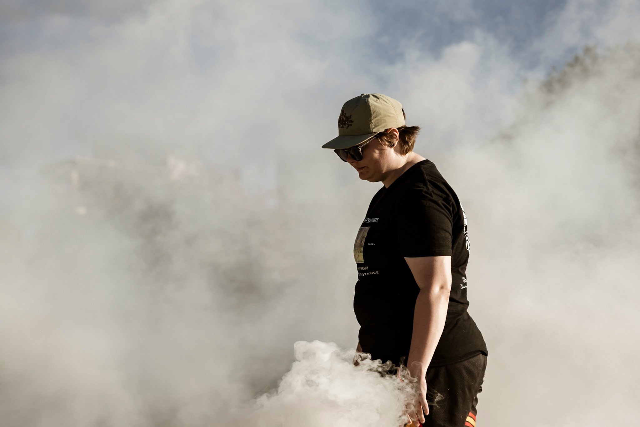 Camp Sovereignty smoking ceremony