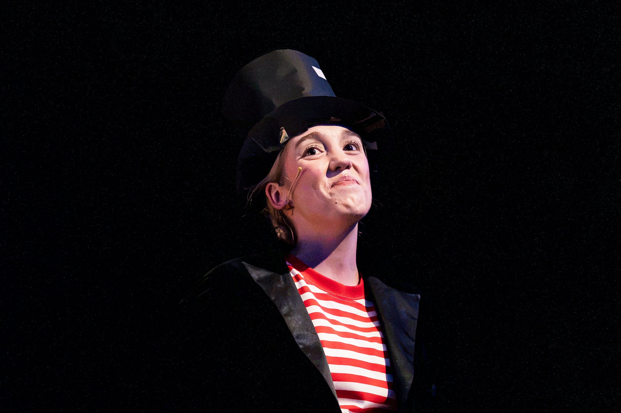 Katie Loxton as Nicholas Ickle in The Wrong Book Show.