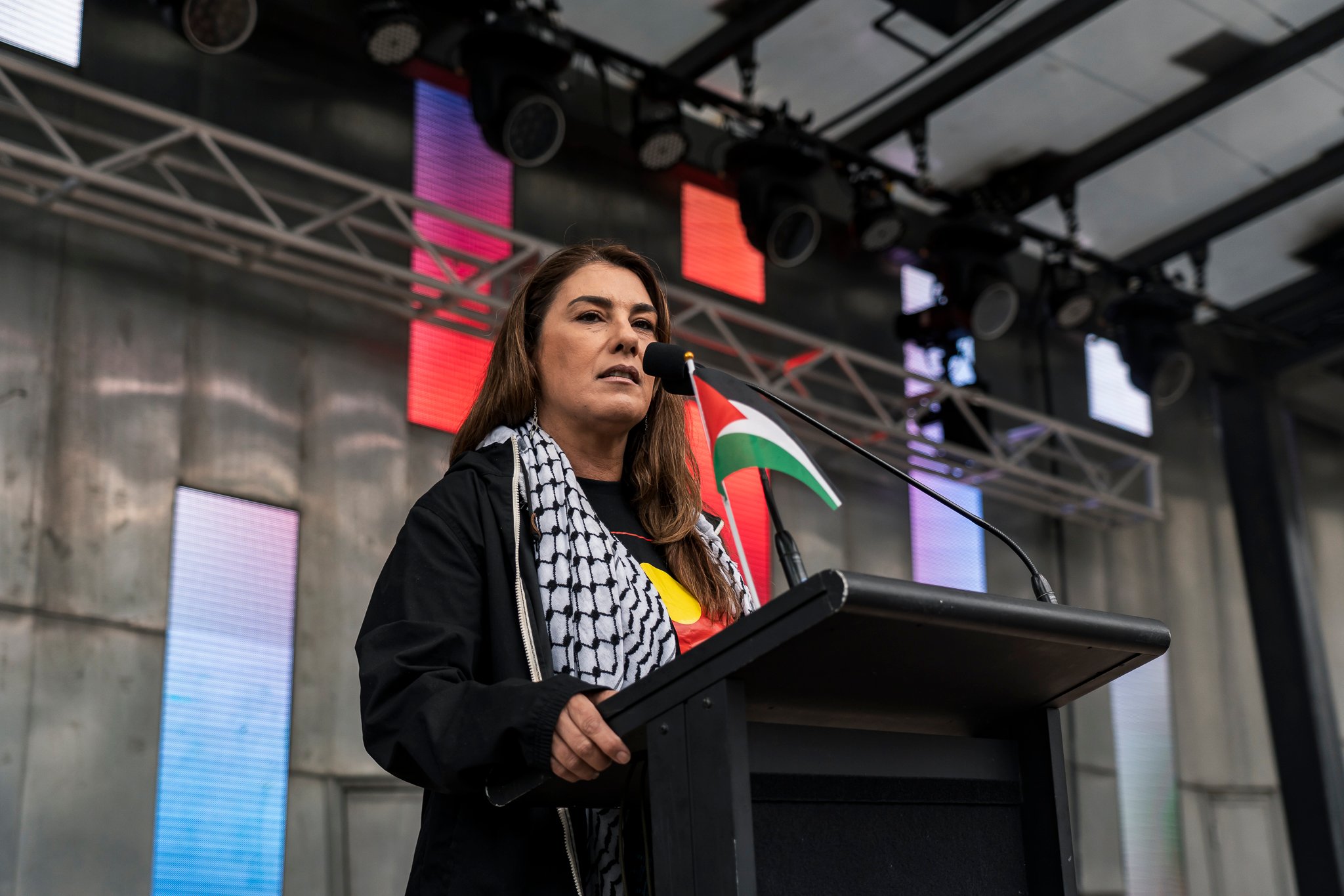 Senator Lidia Thorpe opens Palestine National Day 2025.