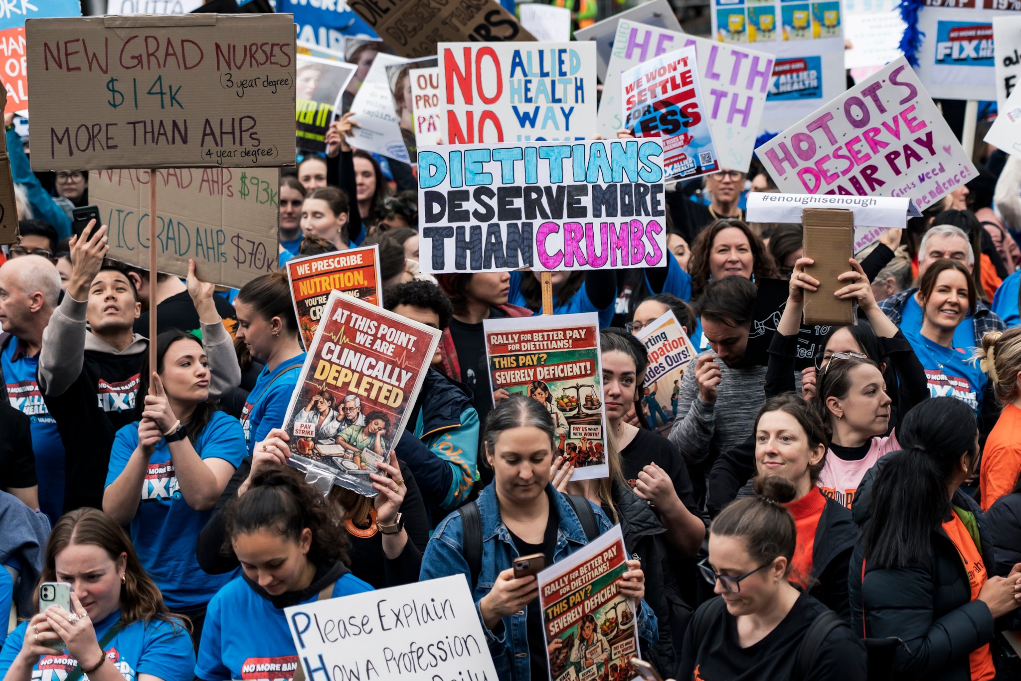 Allied Health and medical scientists strike