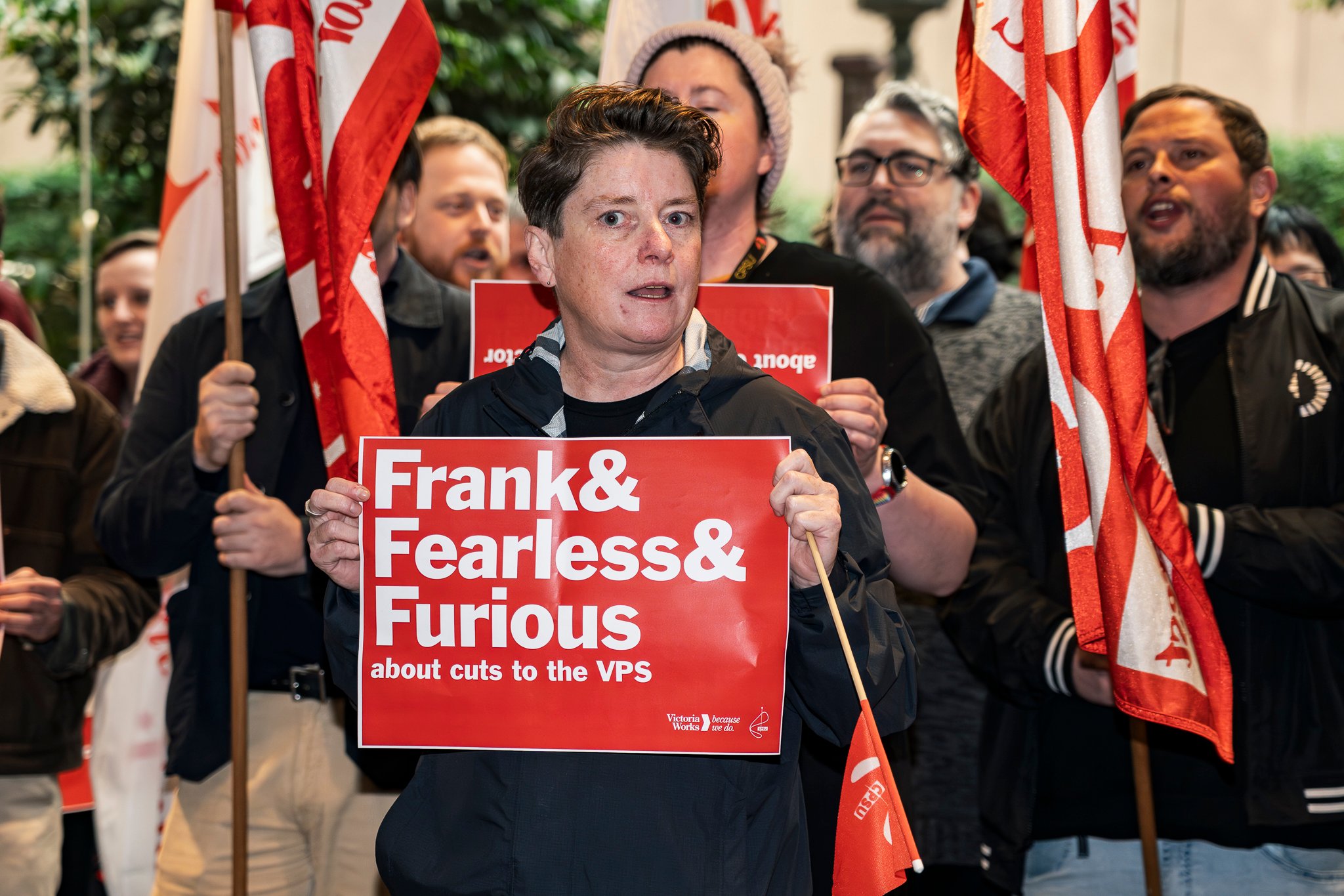 Victorian public service workers gatecrash Liberal fundraiser