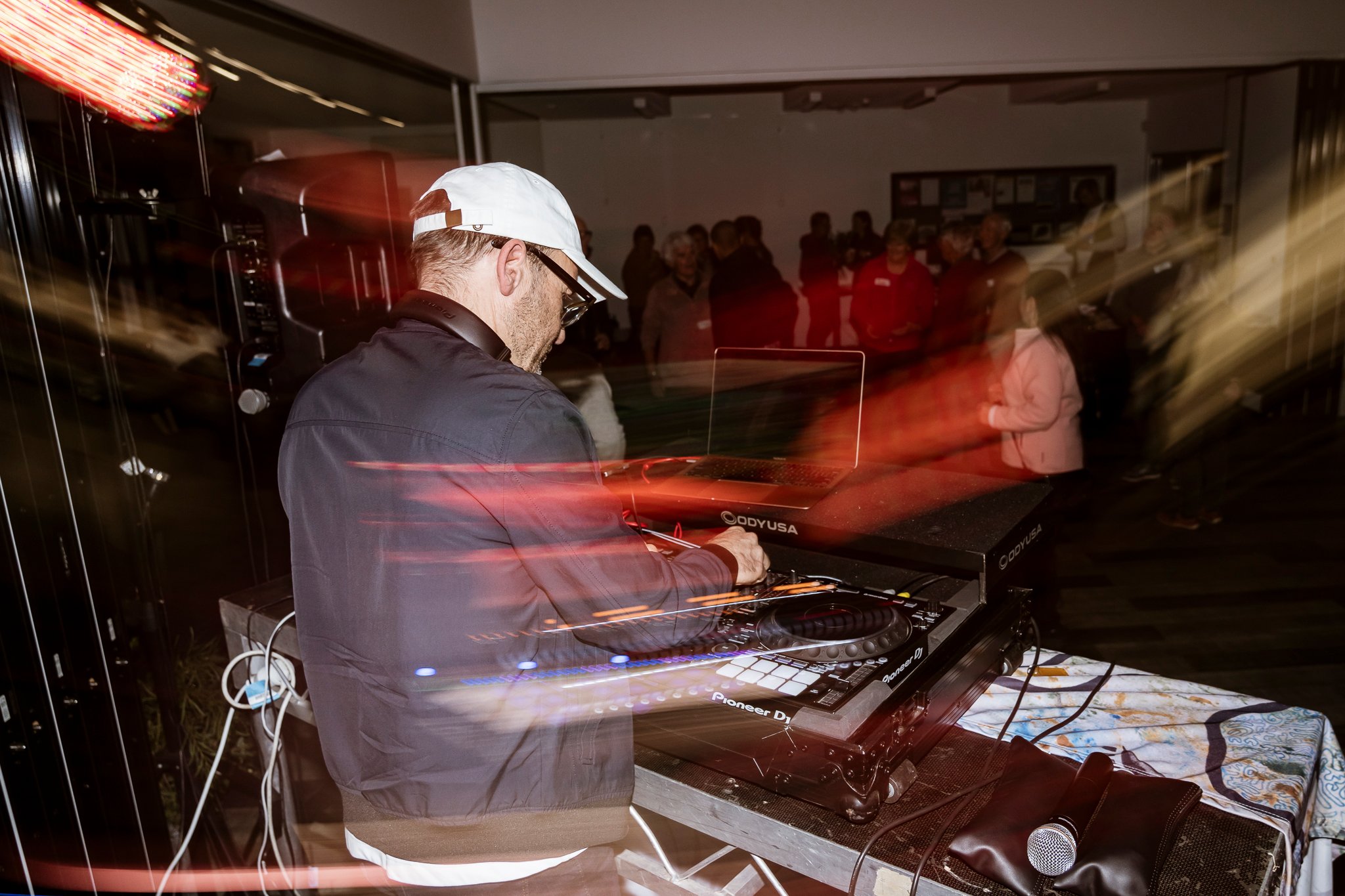 Adam Bandt DJing at an ACF Geelong event