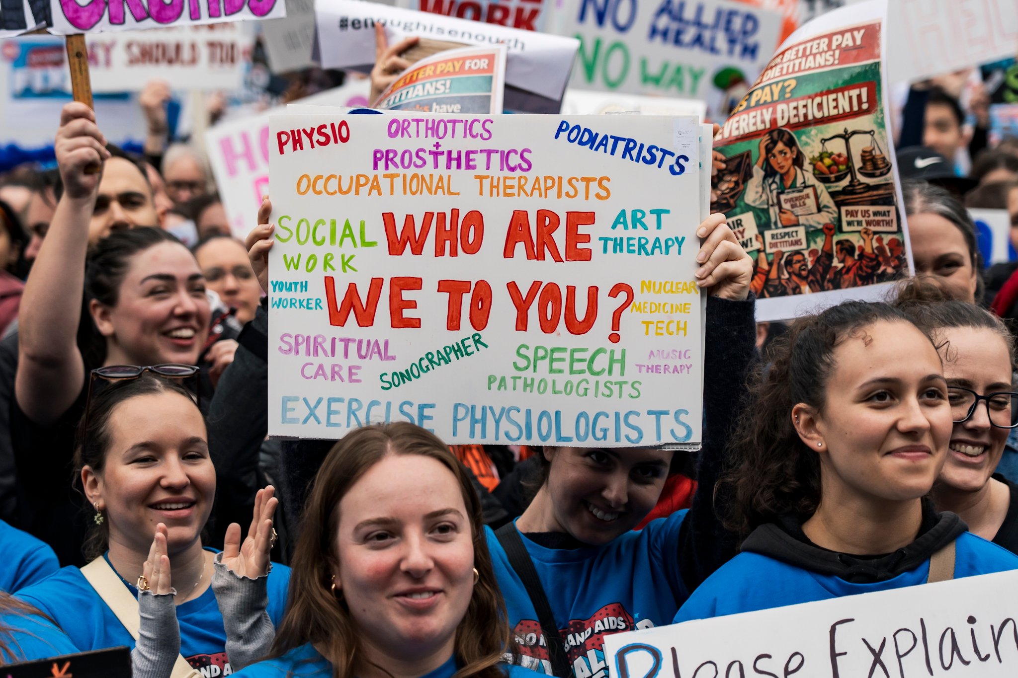 Allied Health and medical scientists strike