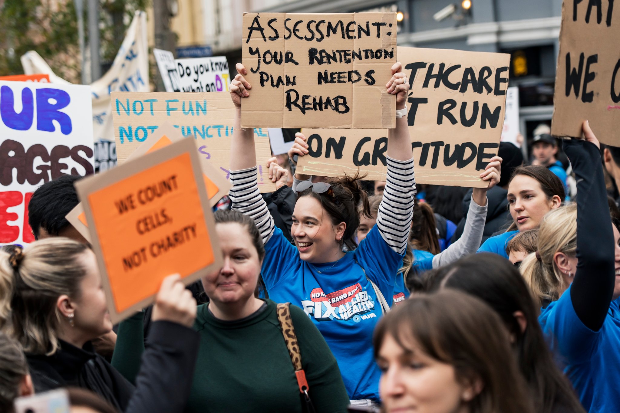 Allied Health and medical scientists strike