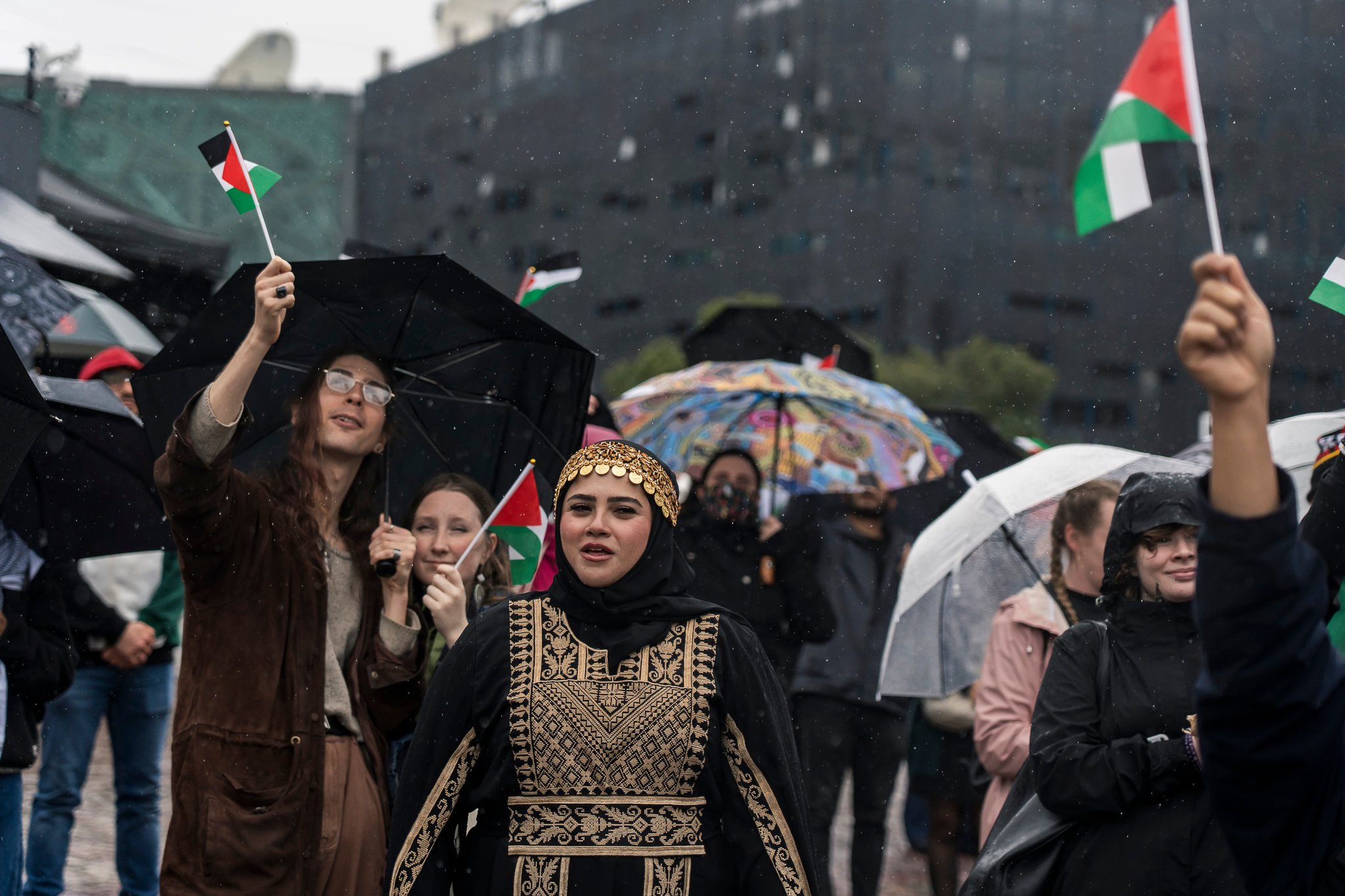 Palestine National Day 2025 - flag raising.