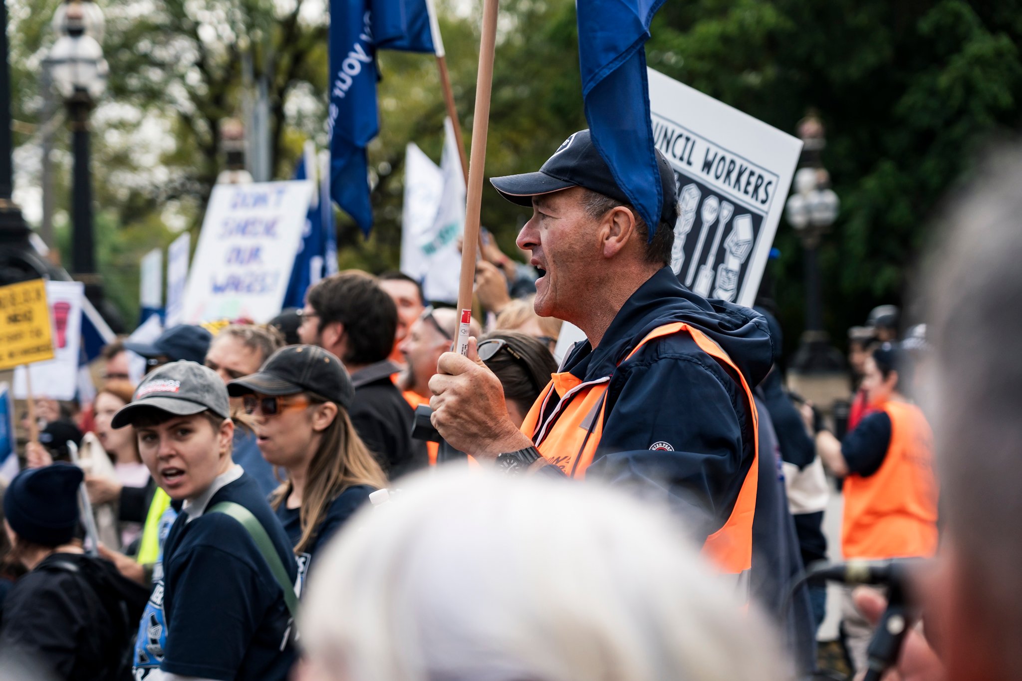 Council workers' strike action