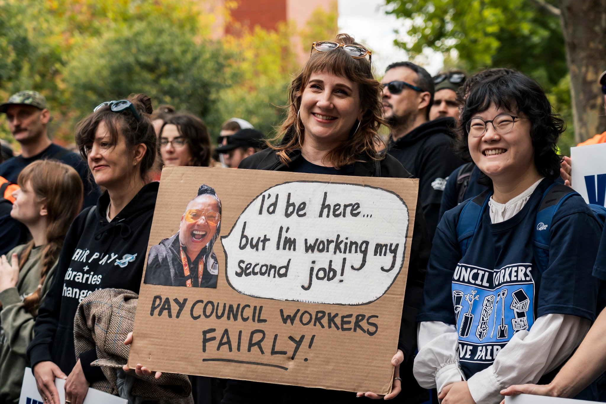 Council workers' strike action