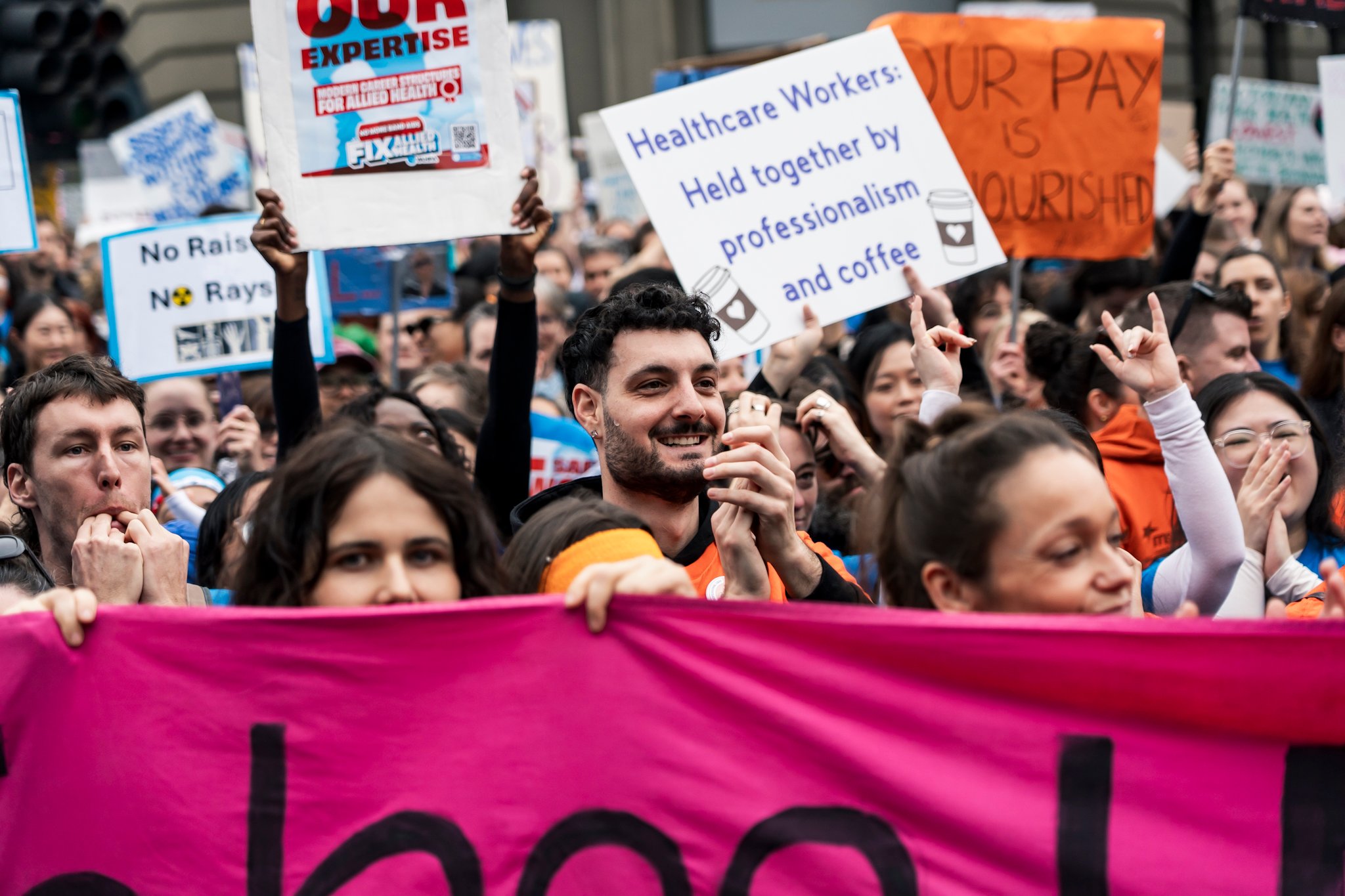 Allied Health and medical scientists strike