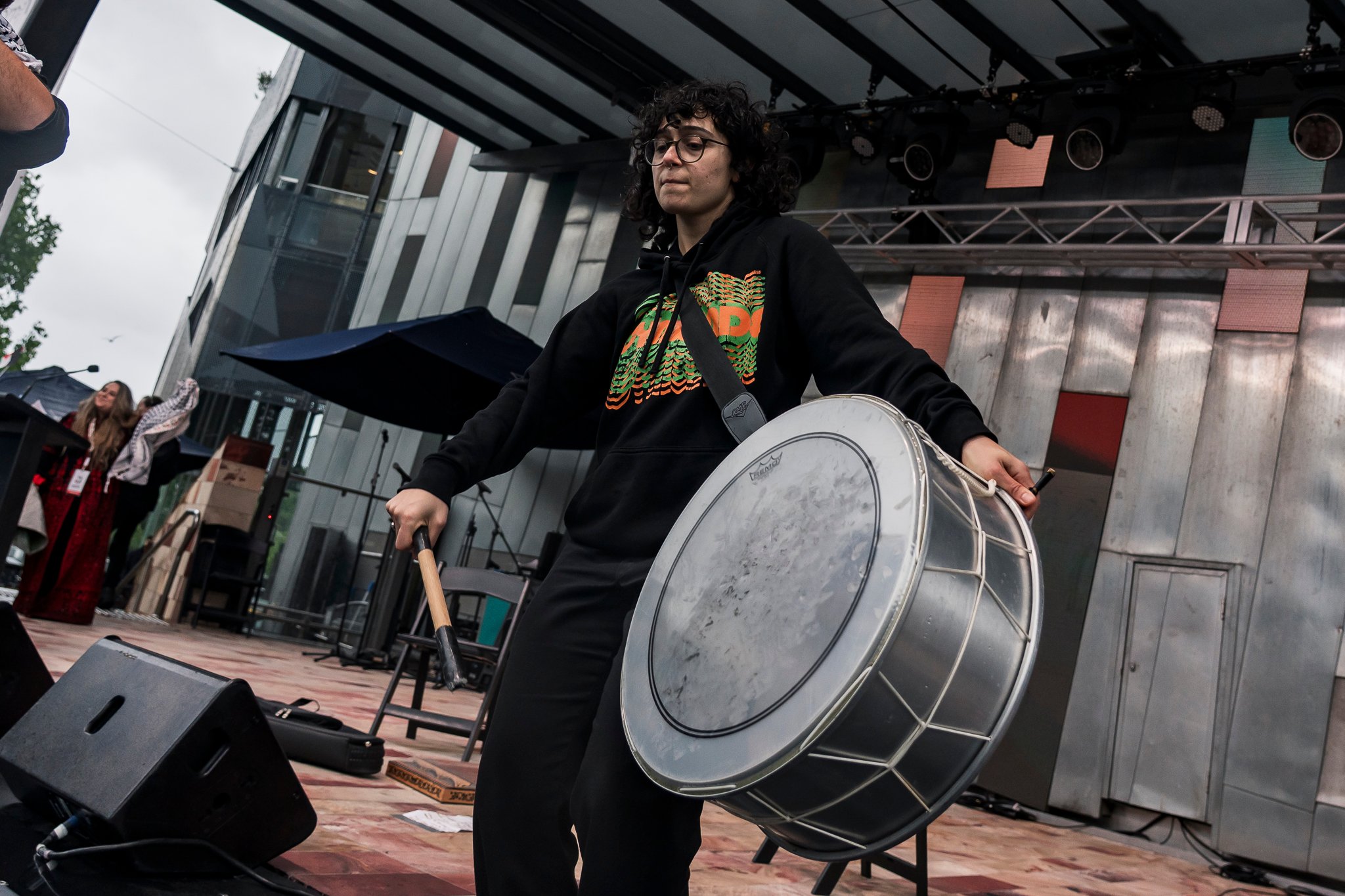 Wedding zaffle, a traditional and festive Arabic wedding procession that escorts the bride and groom into their reception with music, dancing, and vibrant energy.