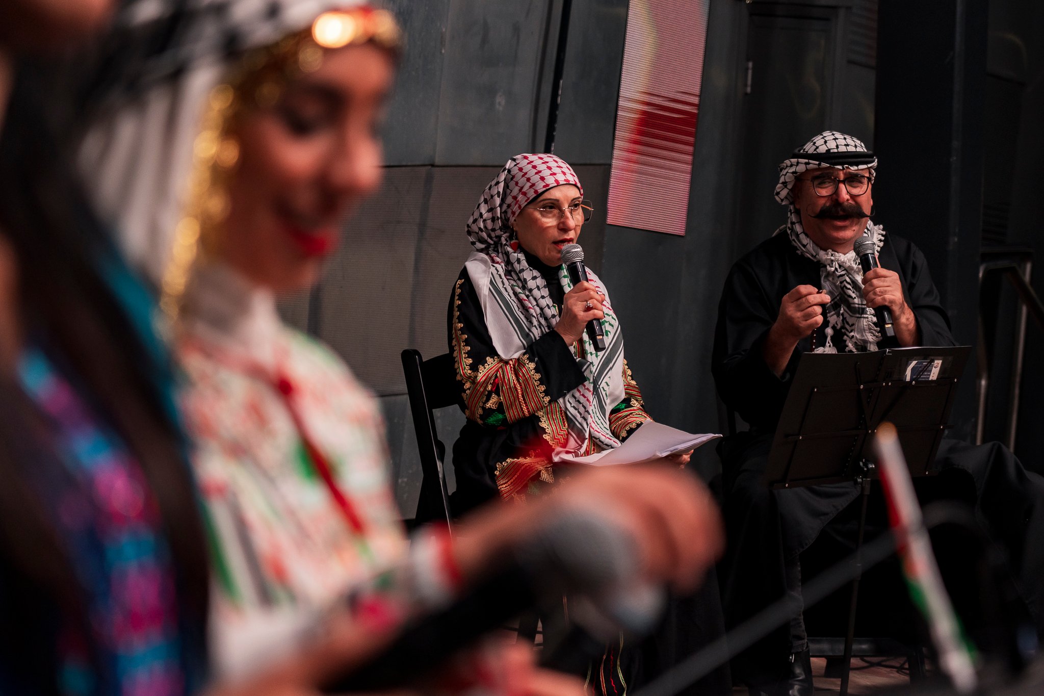 Sydney based theatre troupe Tales of a Homeland performs on stage.