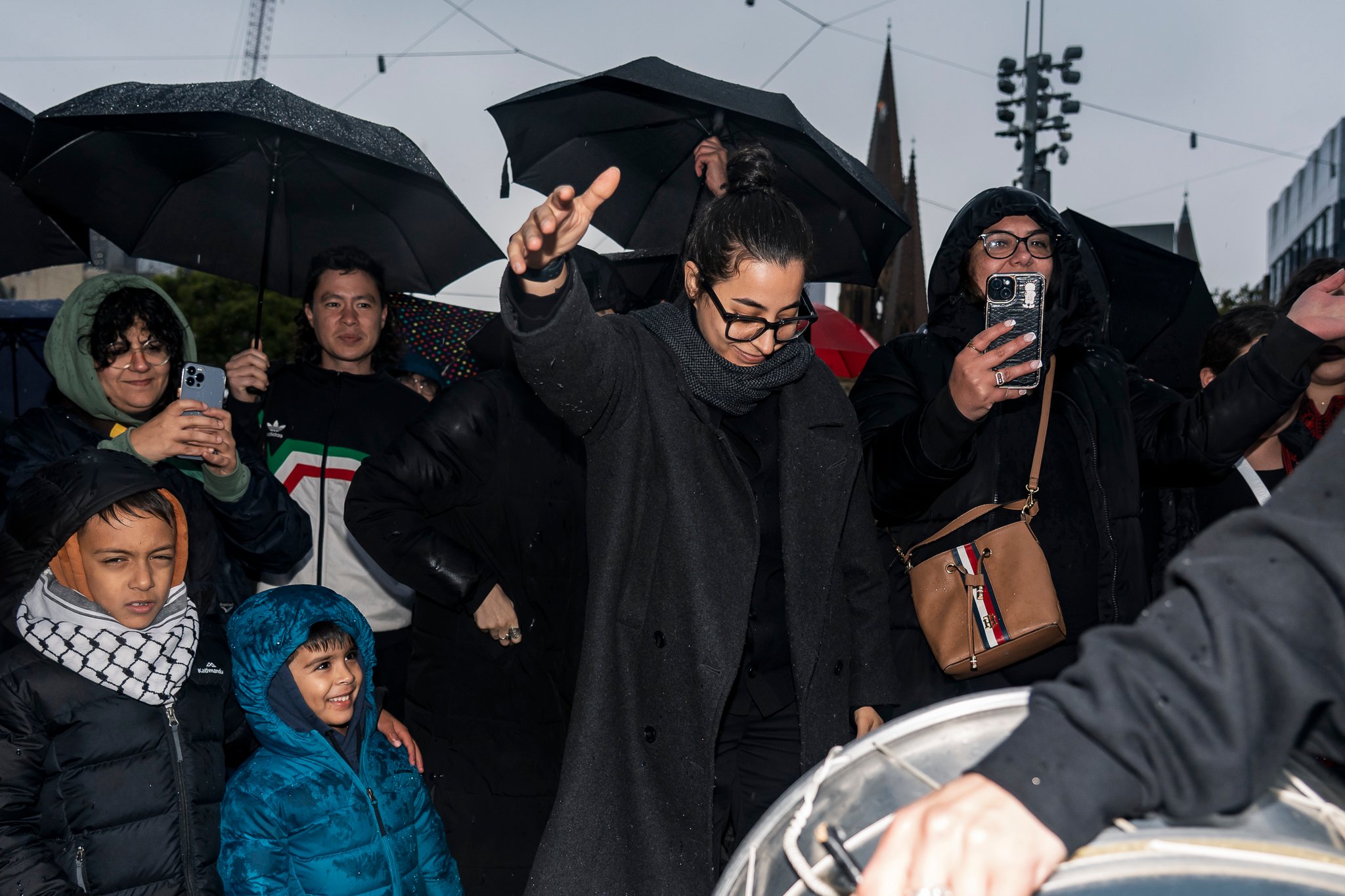 Wedding zaffle, a traditional and festive Arabic wedding procession that escorts the bride and groom into their reception with music, dancing, and vibrant energy.