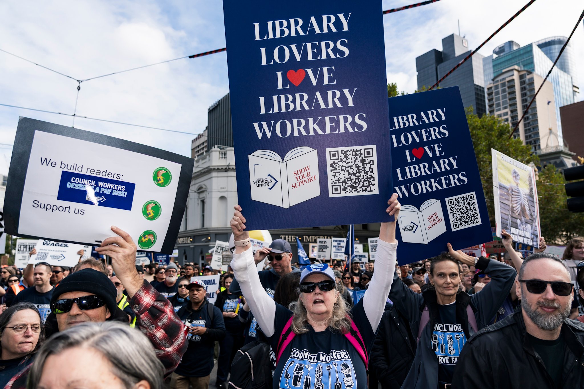 Council workers' strike action