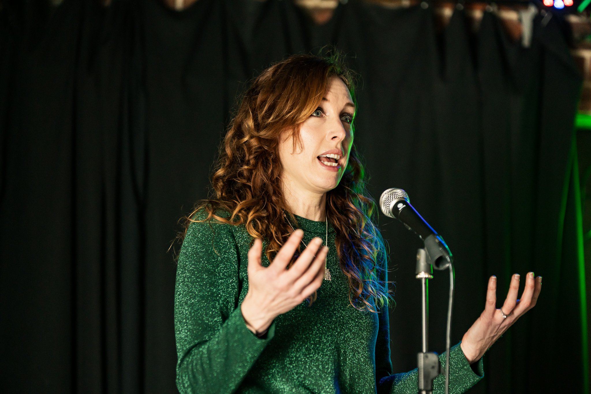 Dr Sarah Mansfield speaking at the Geelong and Western Vic Greens campaign launch.