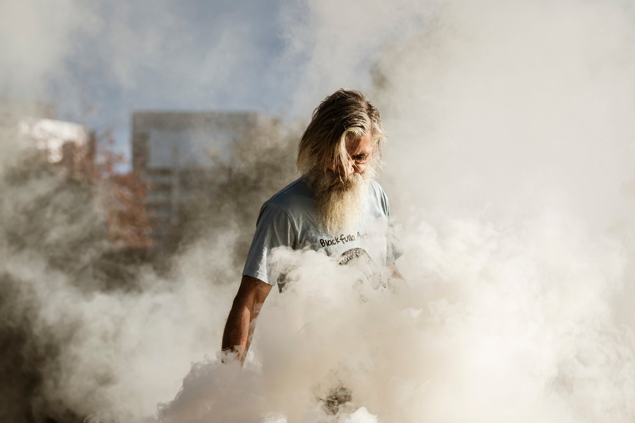 Camp Sovereignty smoking ceremony