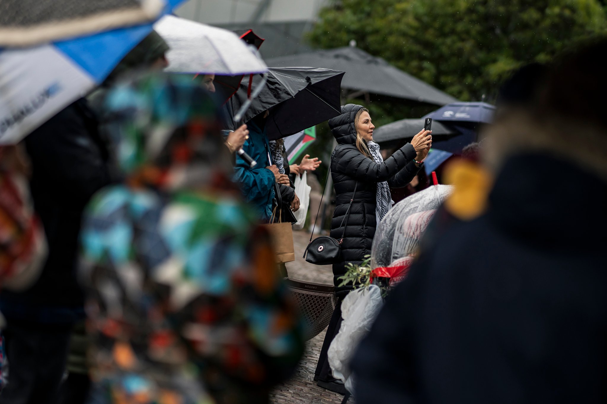 Crowds enjoying the performances at Palestine National Day 2025.