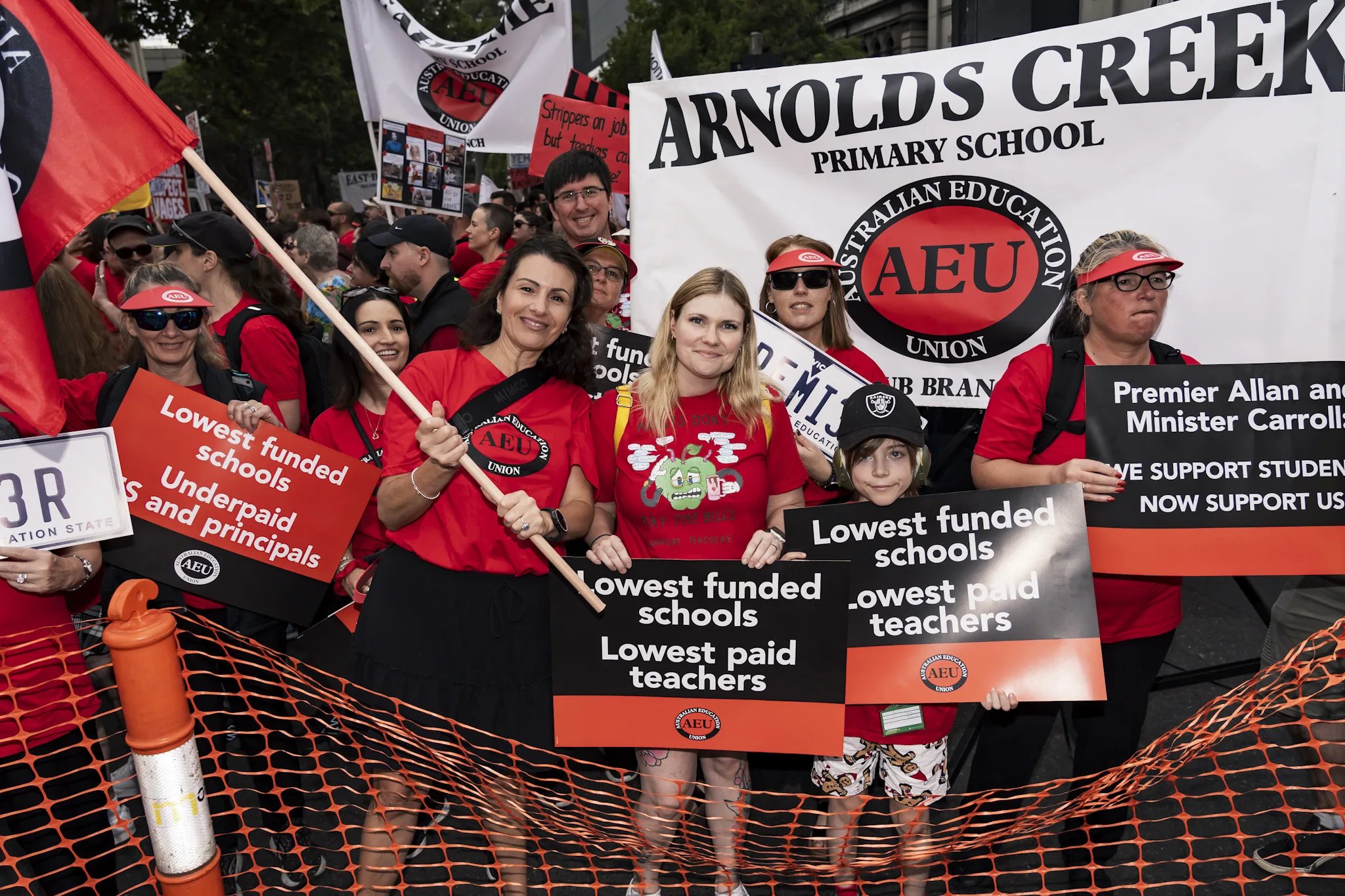 AEU Teachers and educators strike