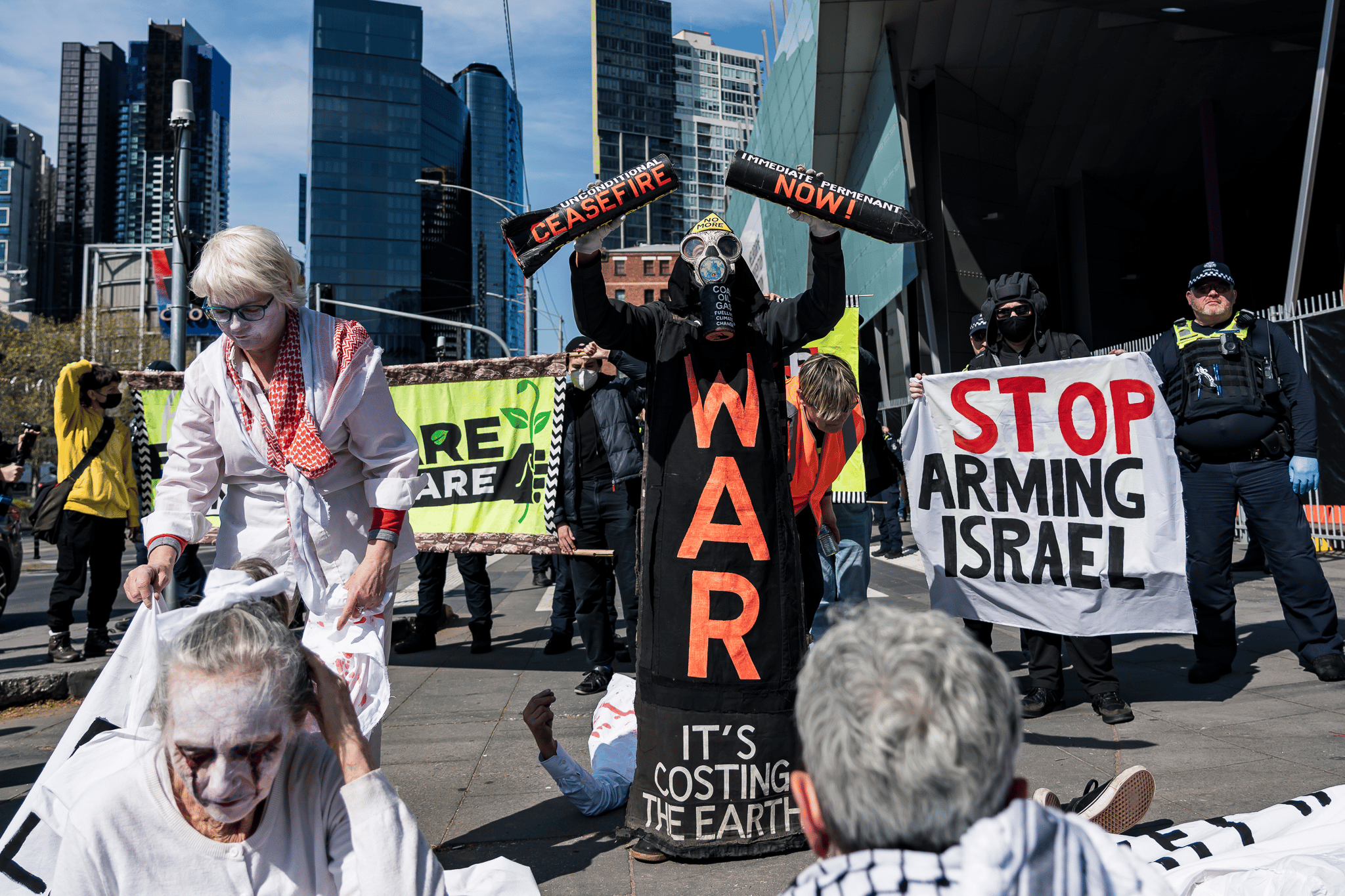 Disrupt Land Forces 2024 Melbourne protests Disrupt Land Forces 2024 Melbourne protests