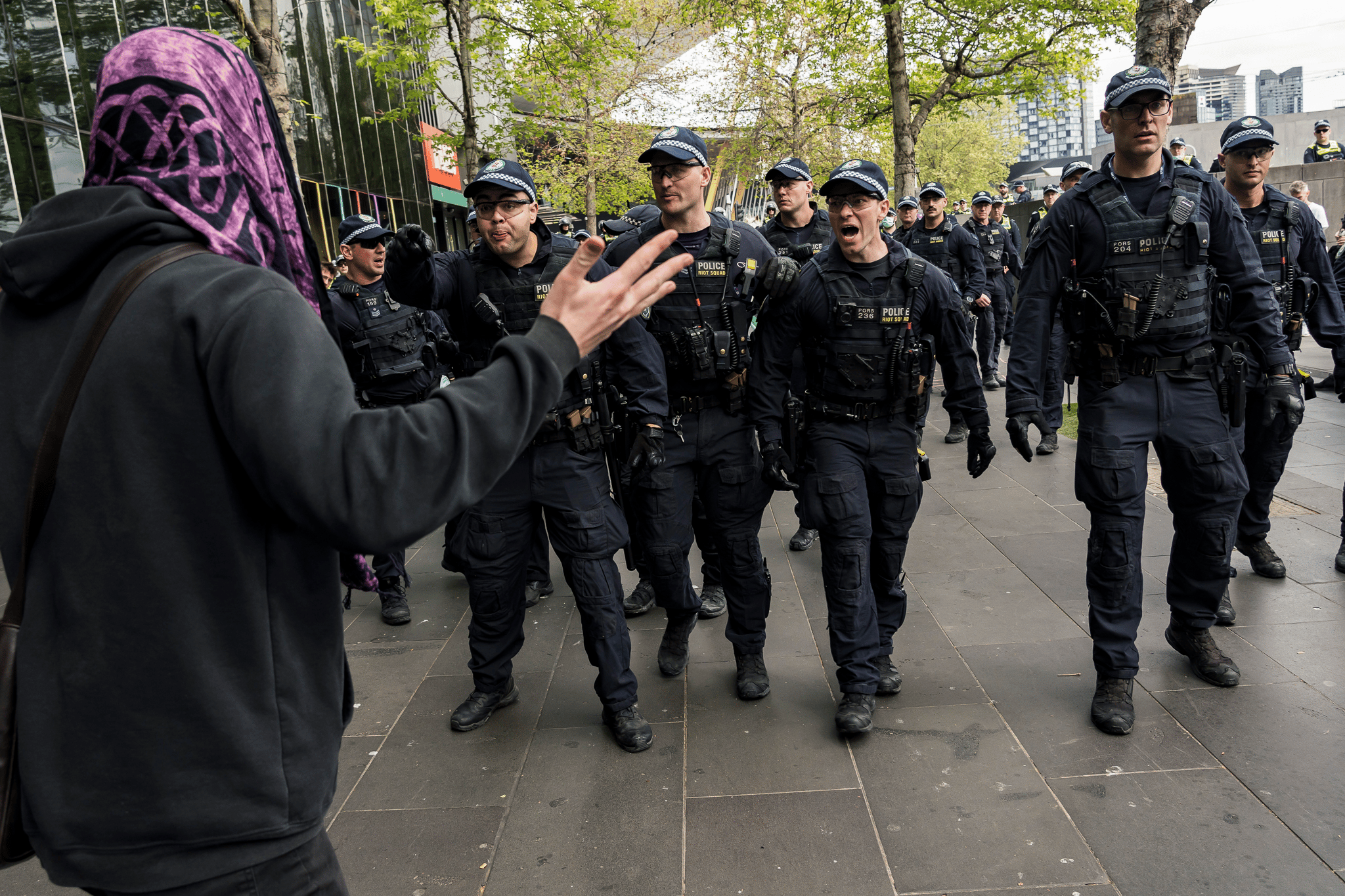 Disrupt Land Forces 2024 Melbourne protests Disrupt Land Forces 2024 Melbourne protests