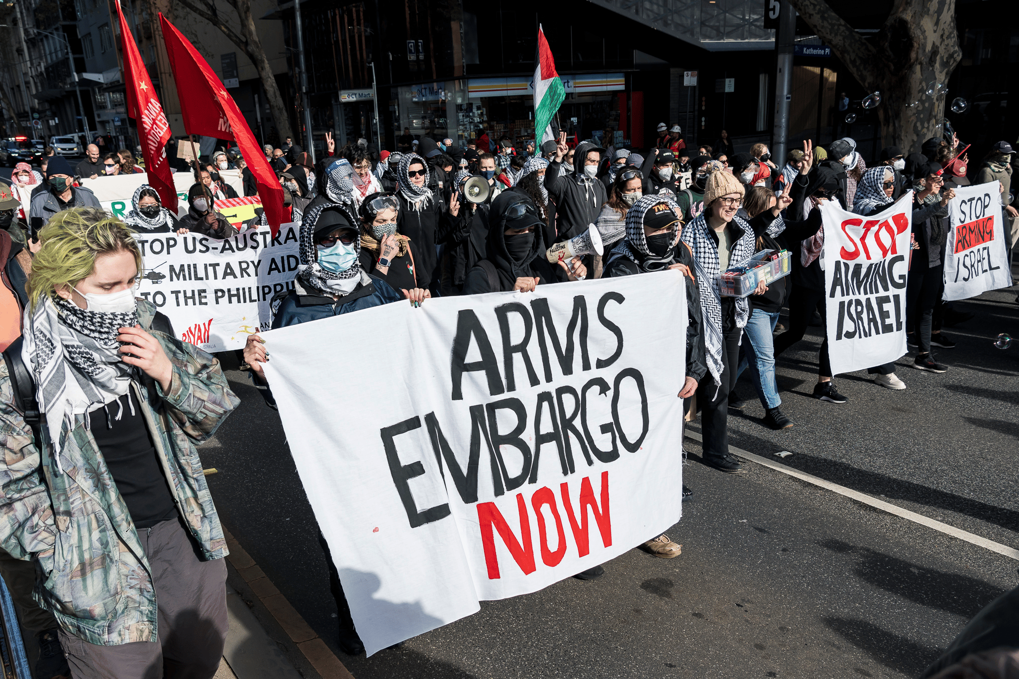 Disrupt Land Forces 2024 Melbourne protests Disrupt Land Forces 2024 Melbourne protests