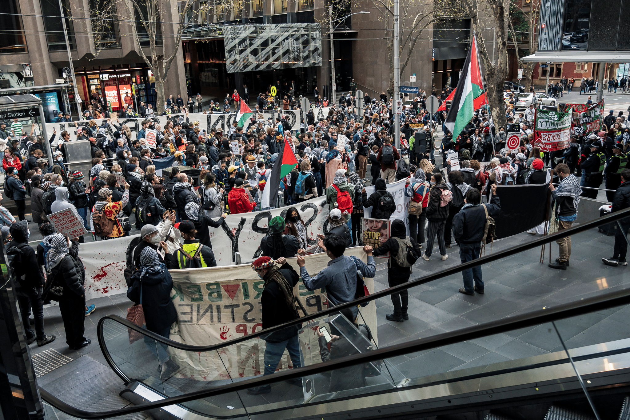Disrupt Land Forces 2024 Melbourne protests Disrupt Land Forces 2024 Melbourne protests
