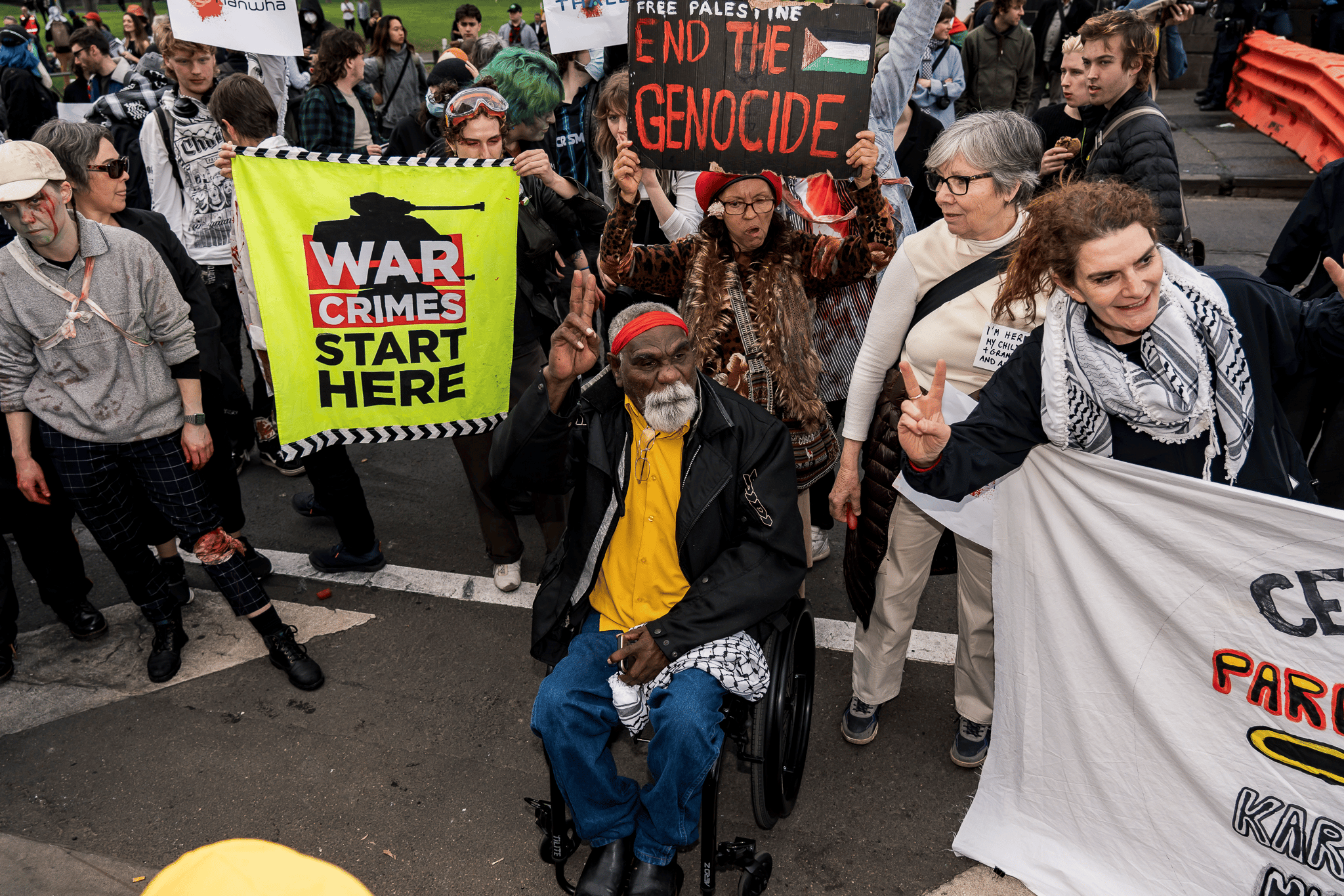 Disrupt Land Forces 2024 Melbourne protests Disrupt Land Forces 2024 Melbourne protests